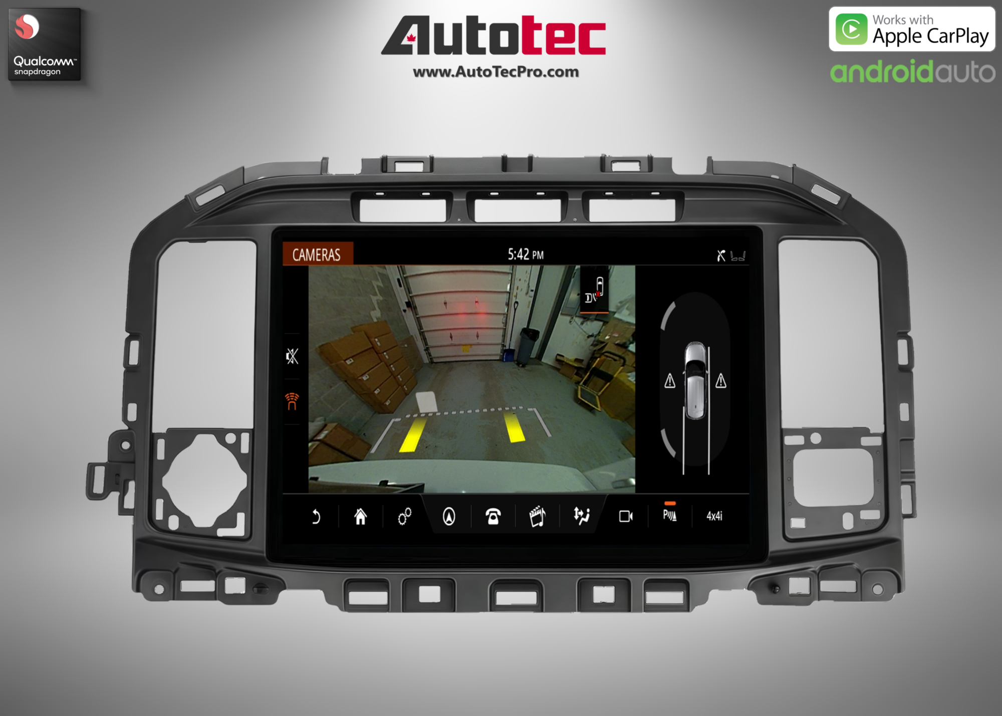 Ford F150 F250 F350 F450 F650 (2021 – 2026) 13.2″ IPS 2K QHD Touch-Screen Navigation & Infotainment System | Android 13 | GPS | BT | Wifi | CarPlay | SYNC 4 | 4G LTE