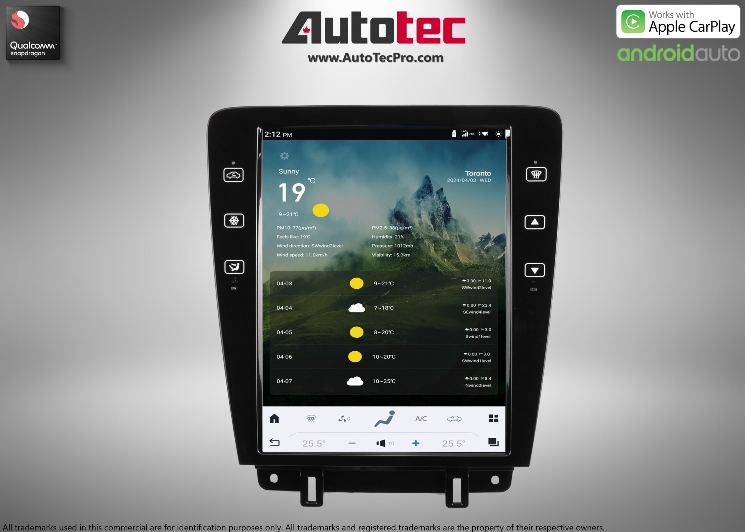 Ford Mustang (2010 – 2014)  12.1″ HD Touch-Screen Navigation & Infotainment System | Android 13 | GPS | BT | WiFi | Camera | CarPlay