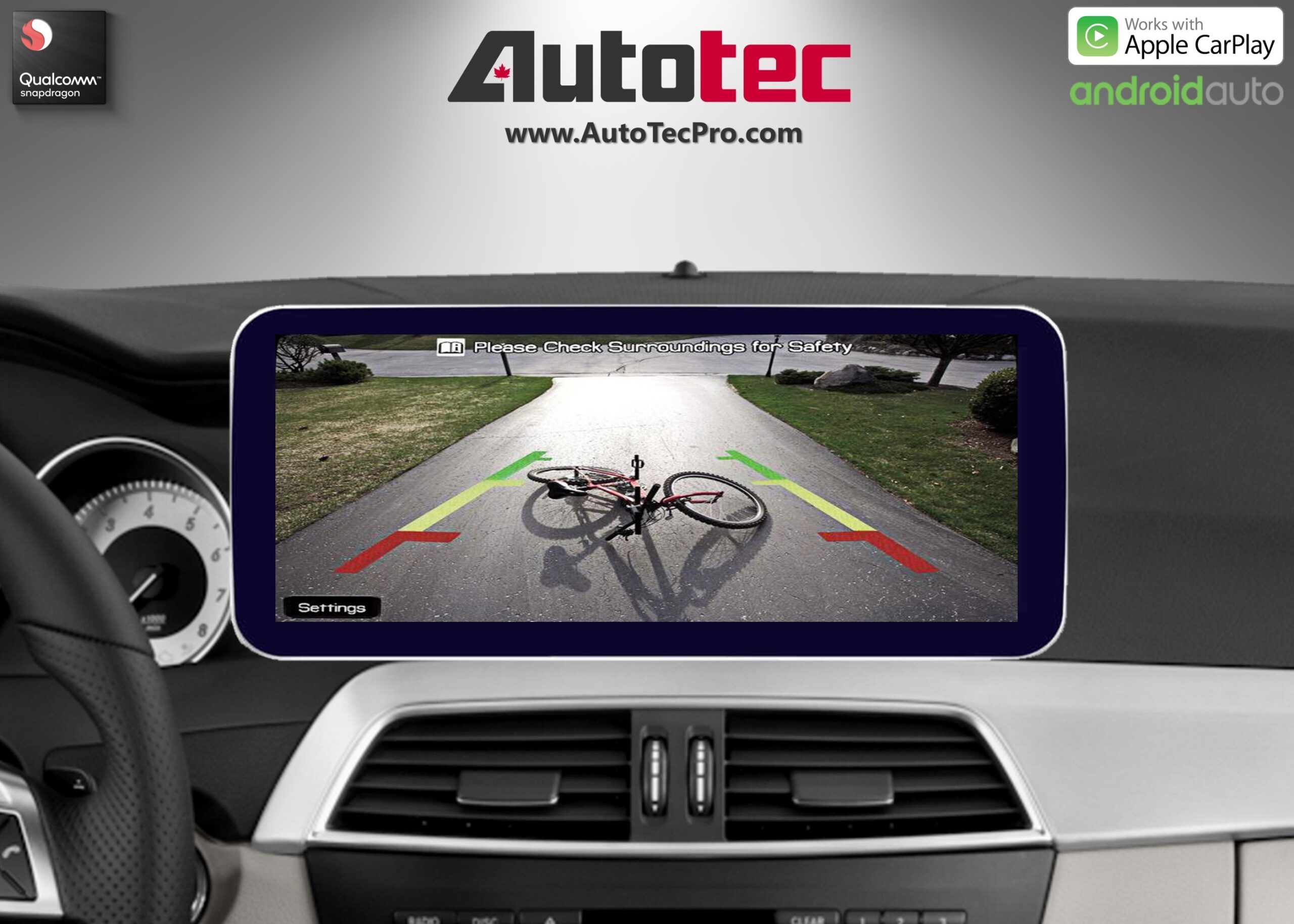 Mercedes-Benz C-Class (2012-2014 | W204 | NTG 4.5) Direct-Fit 10.25″ / 12.3″ HD IPS Touch-Screen Android Navigation System | Android 14 | GPS | BT | Wifi | 4G LTE | CarPlay