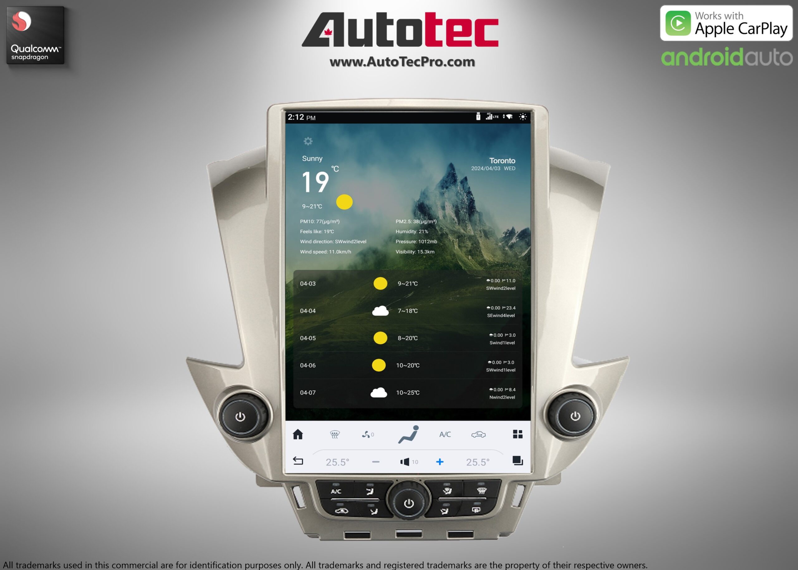 Chevrolet Tahoe / Suburban / GMC Yukon (2015 – 2020) 15.6″ IPS QHD 2K Touch-Screen Navigation & Infotainment System | Android 13 | GPS | BT | Wifi | CarPlay | Onstar | 4G LTE