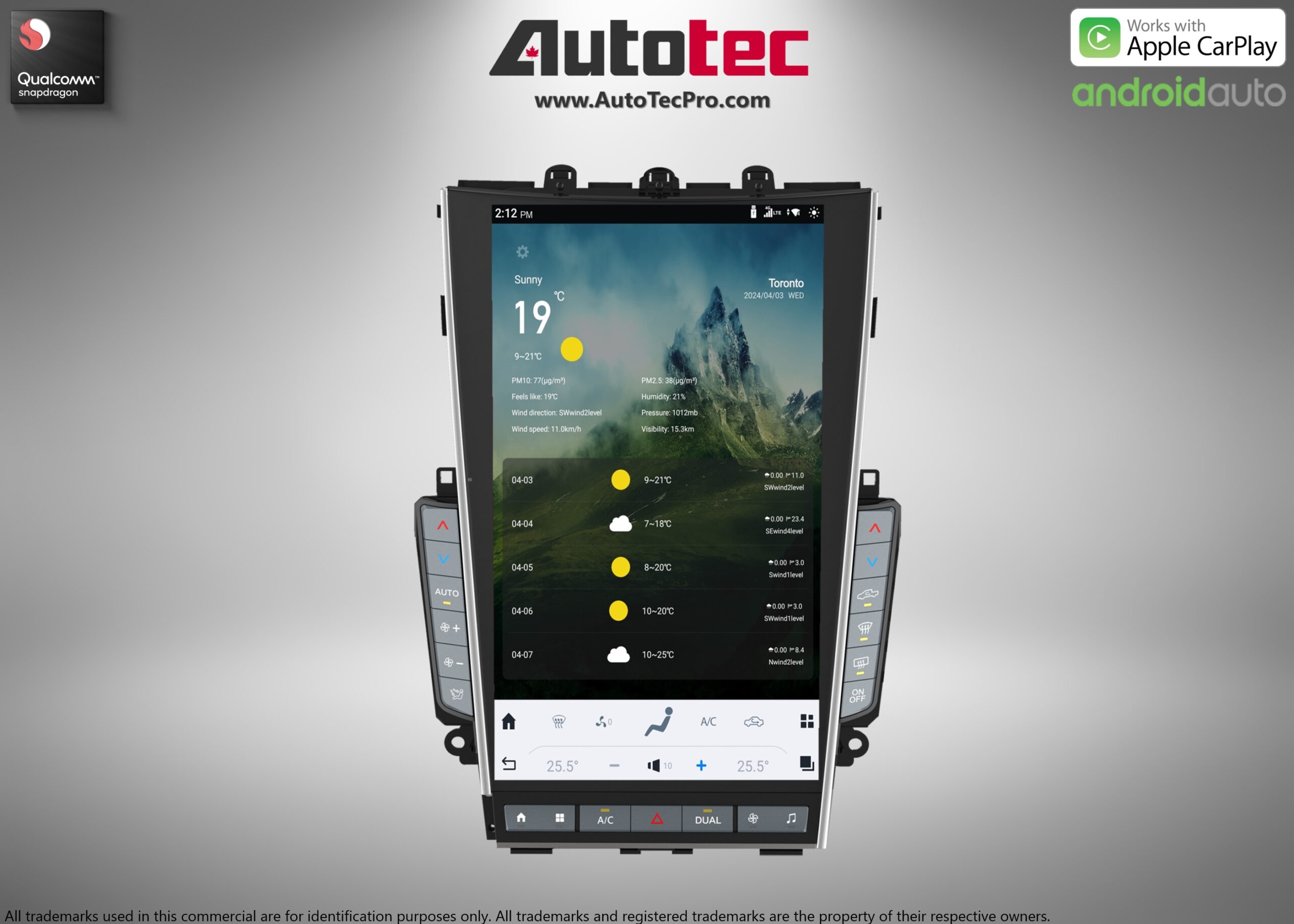 Infiniti Q50 / Q60 (2020 – 2023) 13.6″ (Mark 7) IPS HD 1080P Touch-Screen Navigation & Infotainment System | Android 13 | GPS | BT | Wifi | 4G LTE | CarPlay