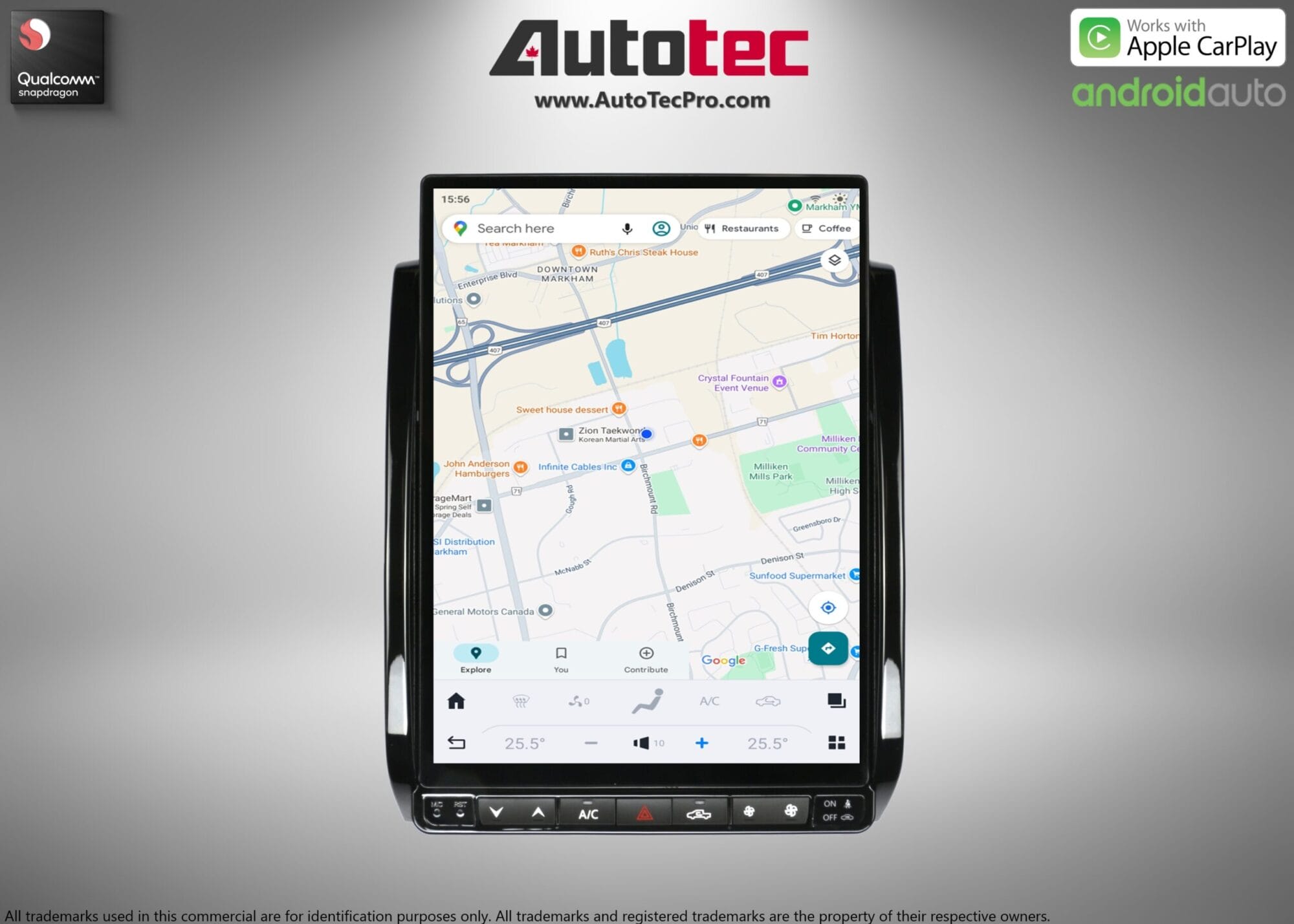 Toyota Tacoma (2005 – 2015) 13.8″ HD Touch-Screen Android Navigation System | Android 13 | GPS | BT | WiFi | Camera | CarPlay