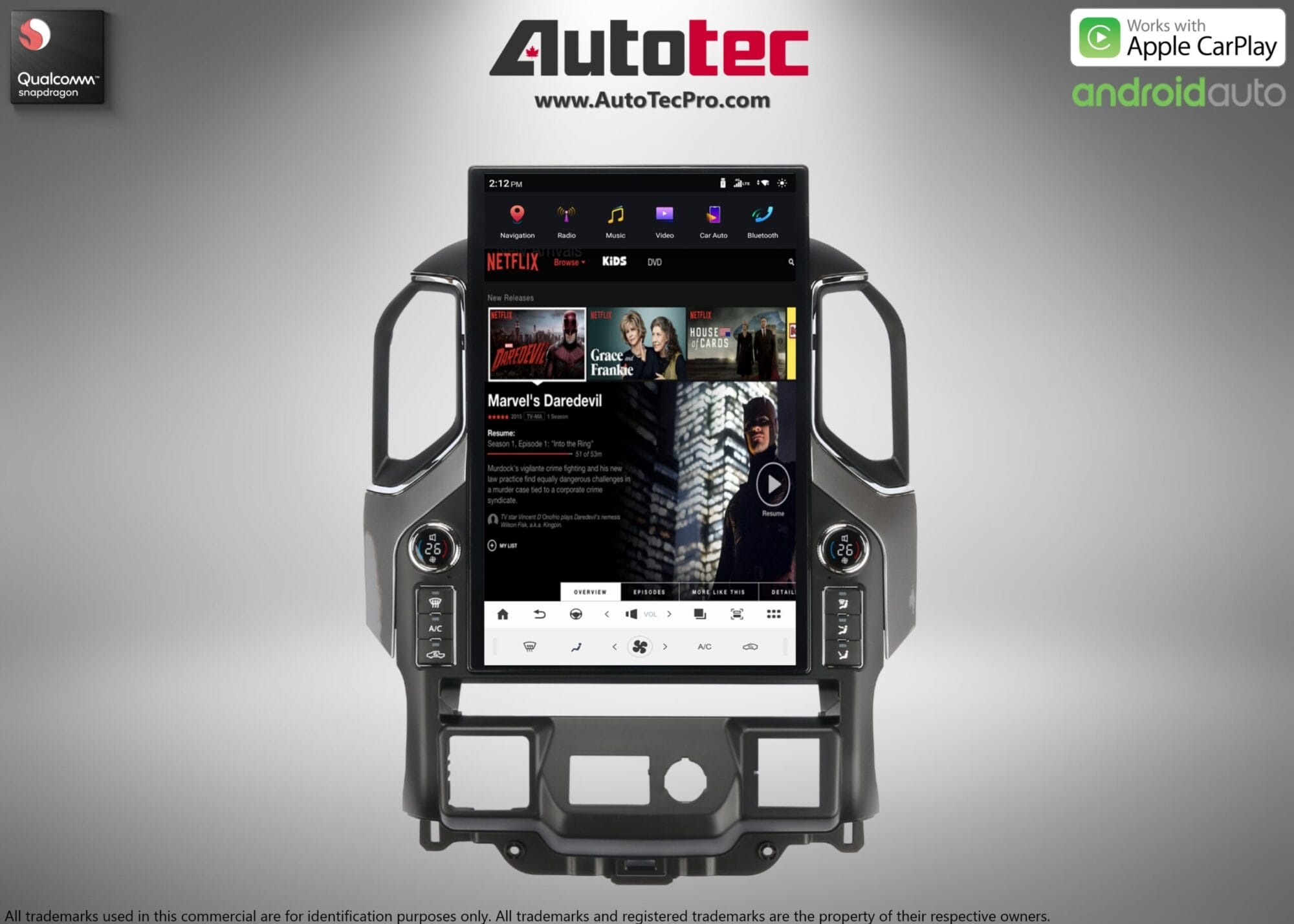 Chevrolet Silverado / GMC Sierra (2019 – 2026) 17.2″ IPS HD Touch-Screen Navigation & Infotainment System | Android 14 | GPS | BT | Wifi | CarPlay | Onstar | 4G LTE