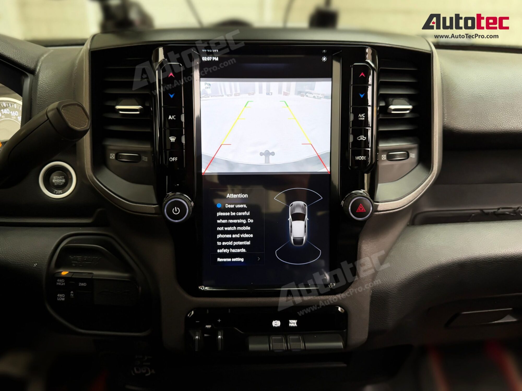 Dodge RAM (2019 – 2023) 12″ HD Tesla-Style Navigation & Infotainment System | Android 13 | GPS | BT | Wifi | CarPlay | 4G LTE