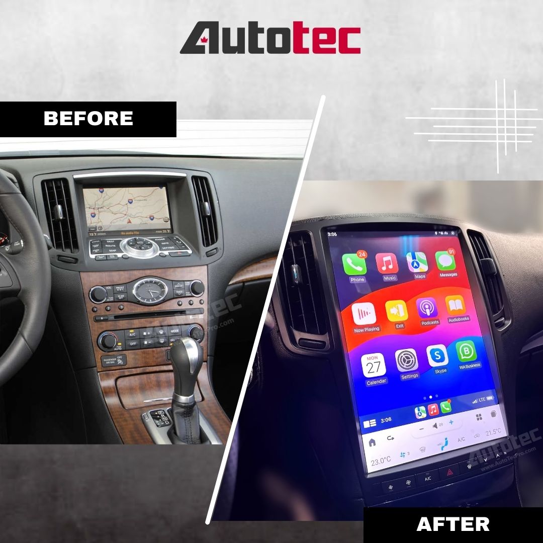 Infiniti G25/G35/G37/G37s (2007 – 2015) 14.5″ (Mark 7) 2K QHD Touch-Screen Navigation & Infotainment System | GPS | BT | Wifi | 4G LTE | CarPlay