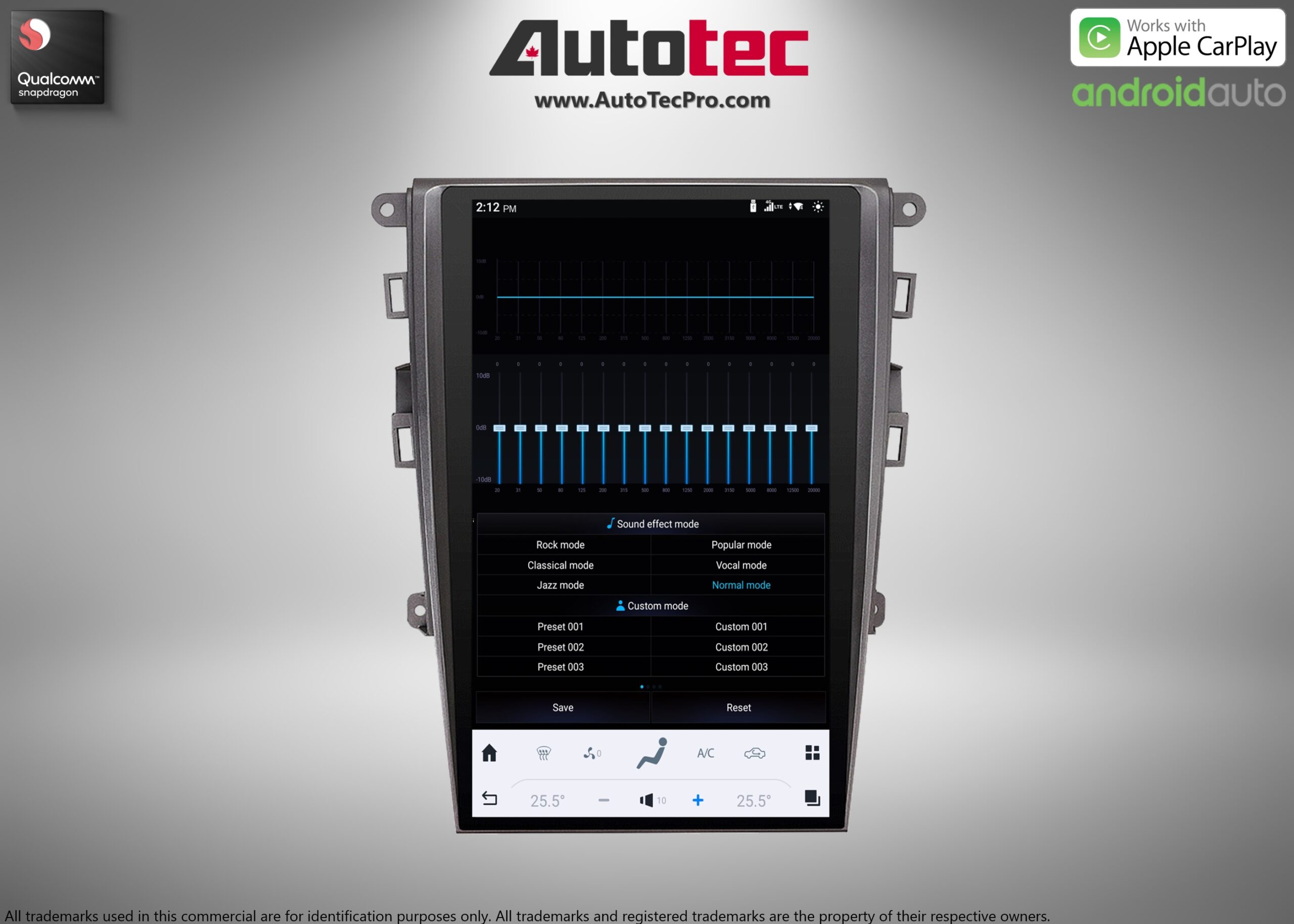 Ford Fusion (2013 – 2020) 13.6″ IPS HD Touch-Screen Android Navigation System | Android 13 | GPS | BT | Wifi | CarPlay | SYNC | 4G LTE