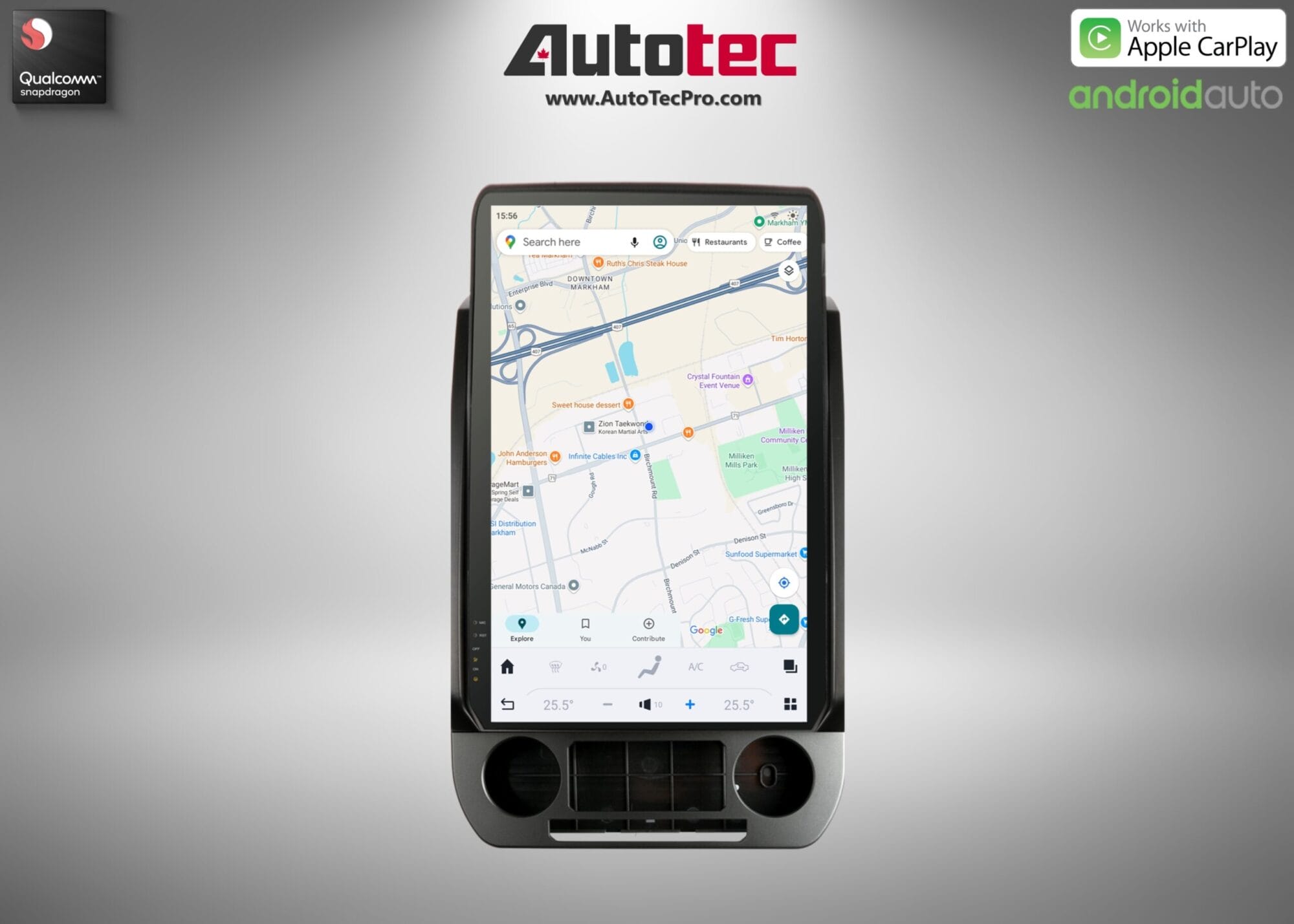 Ford F150 F250 F350 F450 (2015 – 2021) 17″ IPS HD Touch-Screen Navigation & Infotainment System | Android 13 | GPS | BT | Wifi | CarPlay | SYNC | 4G LTE