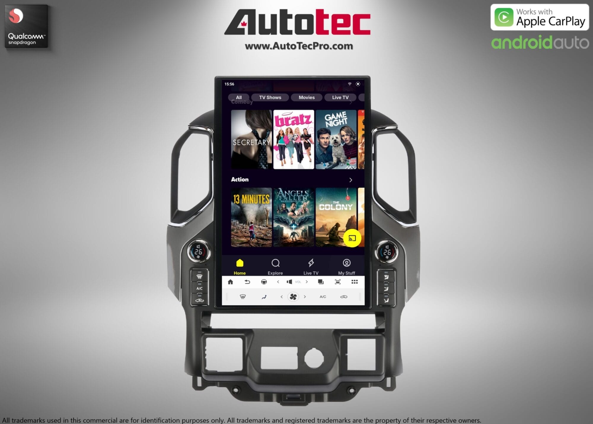 Chevrolet Silverado / GMC Sierra (2019 – 2026) 17.2″ IPS HD Touch-Screen Navigation & Infotainment System | Android 14 | GPS | BT | Wifi | CarPlay | Onstar | 4G LTE