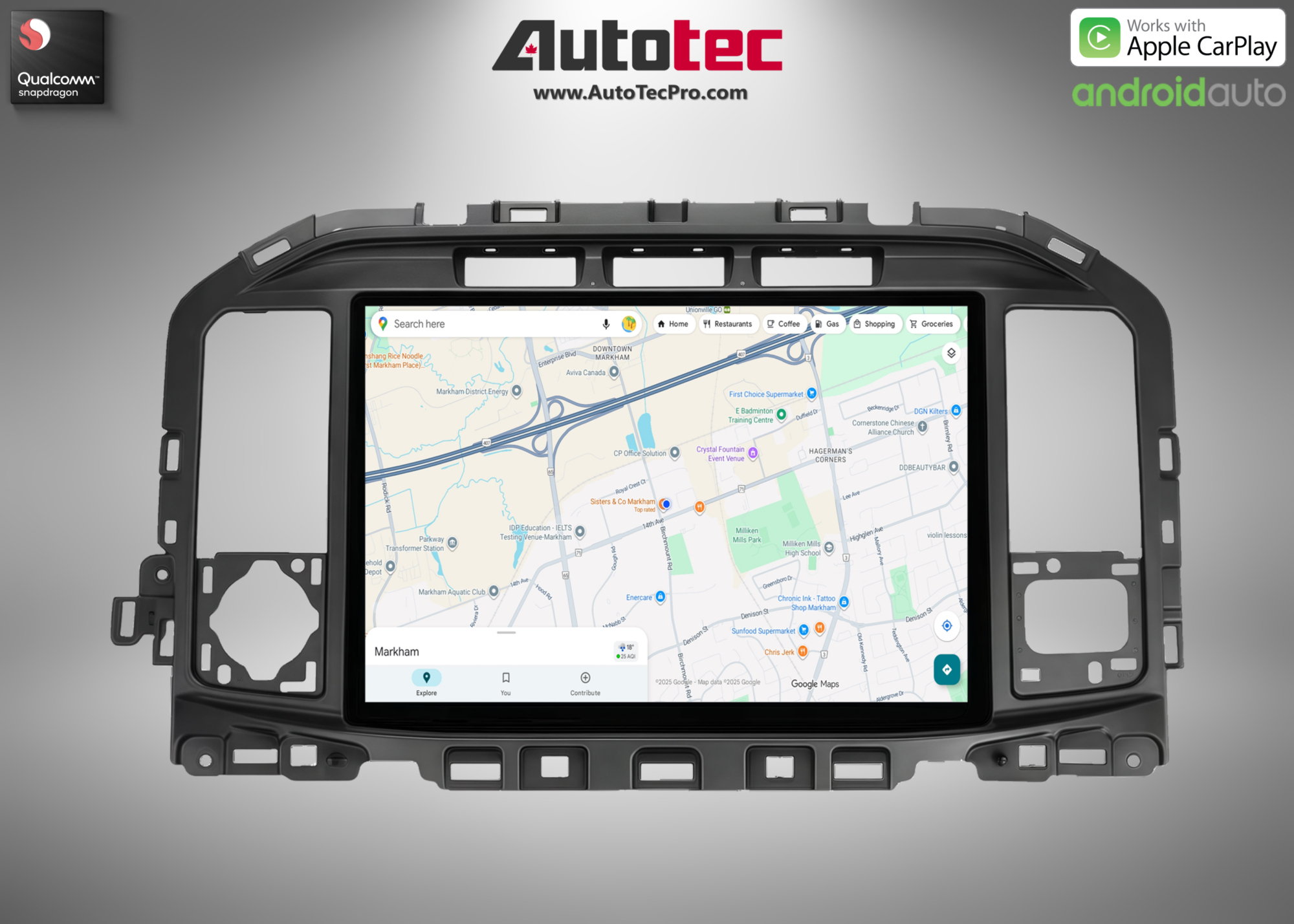 Ford F150 F250 F350 F450 F650 (2021 – 2026) 13.2″ IPS 2K QHD Touch-Screen Navigation & Infotainment System | Android 13 | GPS | BT | Wifi | CarPlay | SYNC 4 | 4G LTE