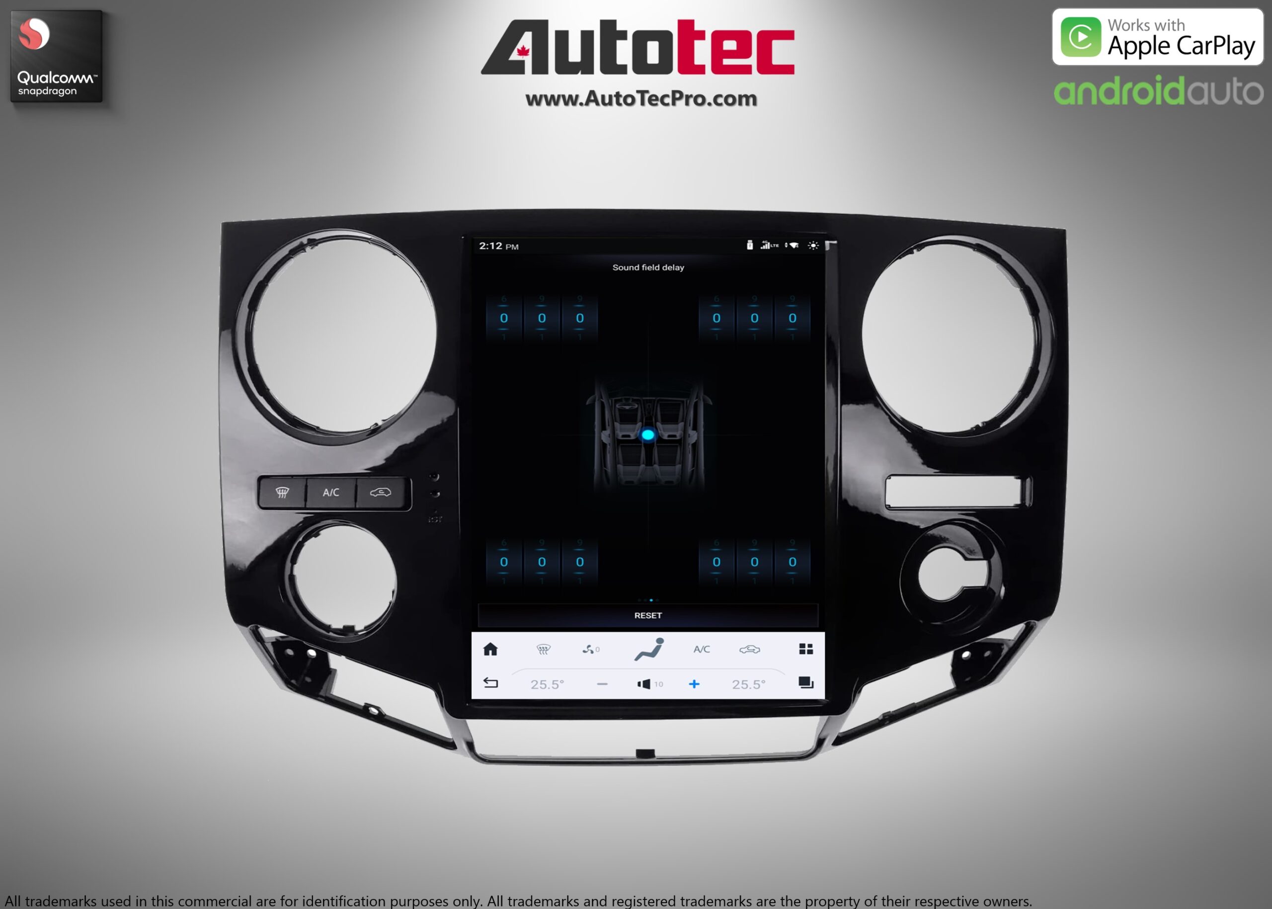 Ford F250 F350 (2009 – 2016) 12.1″ IPS HD Touch-Screen Navigation & Infotainment System | Android 13 | GPS | BT | Wifi | 4G LTE | CarPlay | Camera