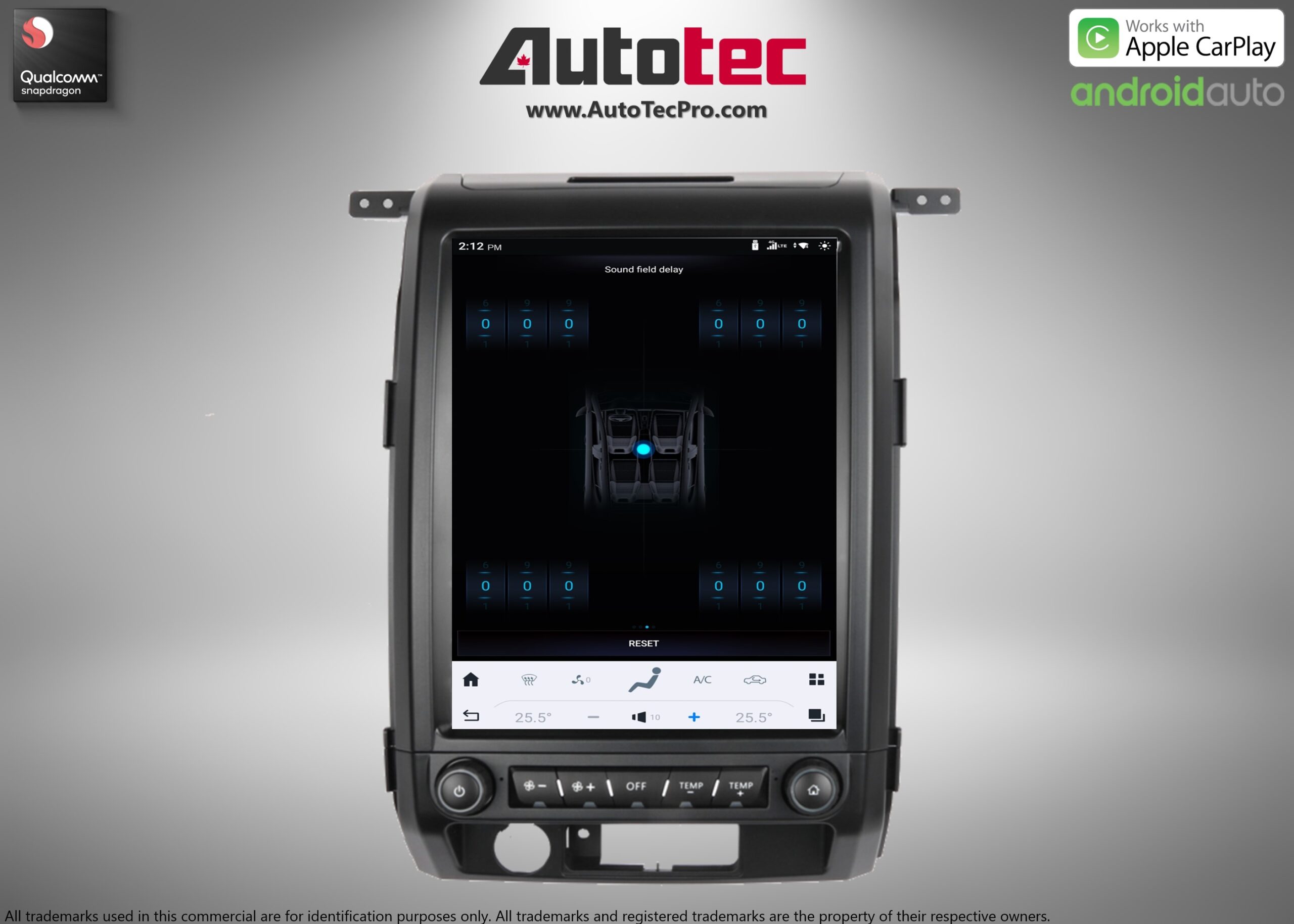 Ford F150 (2009 – 2014)  12.1″ IPS HD Touch-Screen Android Navigation System | Android 13 | GPS | BT | Wifi | CarPlay | Android Auto | 4G LTE