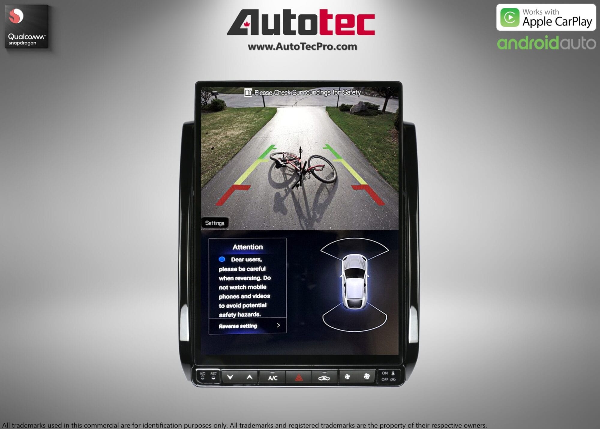 Toyota Tacoma (2005 – 2015) 13.8″ HD Touch-Screen Android Navigation System | Android 13 | GPS | BT | WiFi | Camera | CarPlay