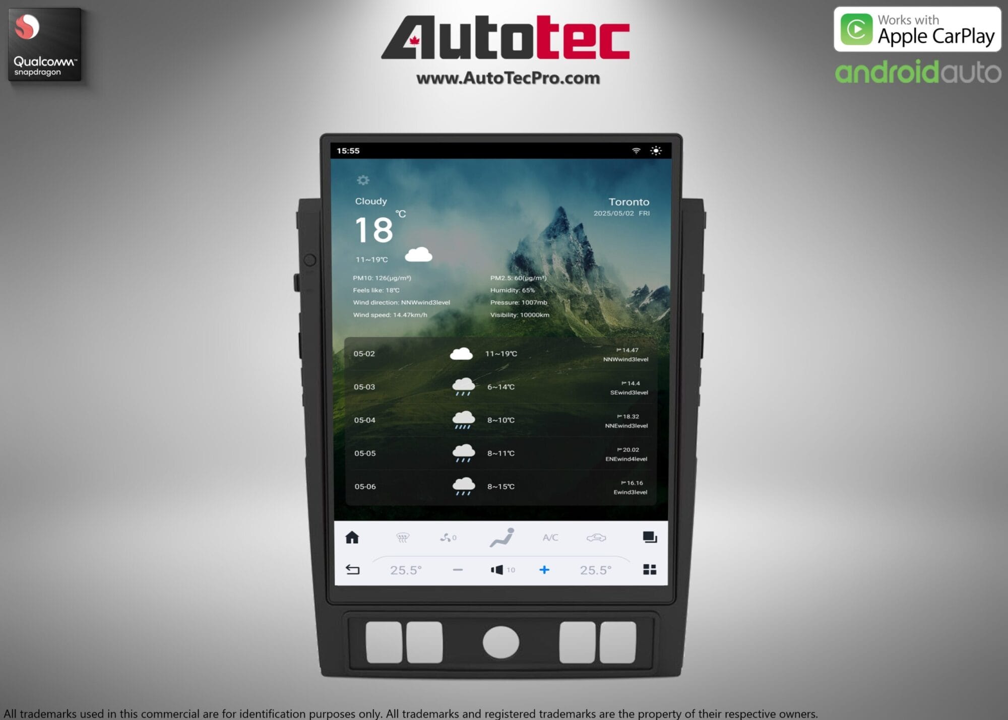 Nissan Titan (2020 – 2025) 15.6″ HD IPS Touch-Screen Navigation & Infotainment System | Android 13 | GPS | BT | Wifi | CarPlay | DSP | 4G LTE