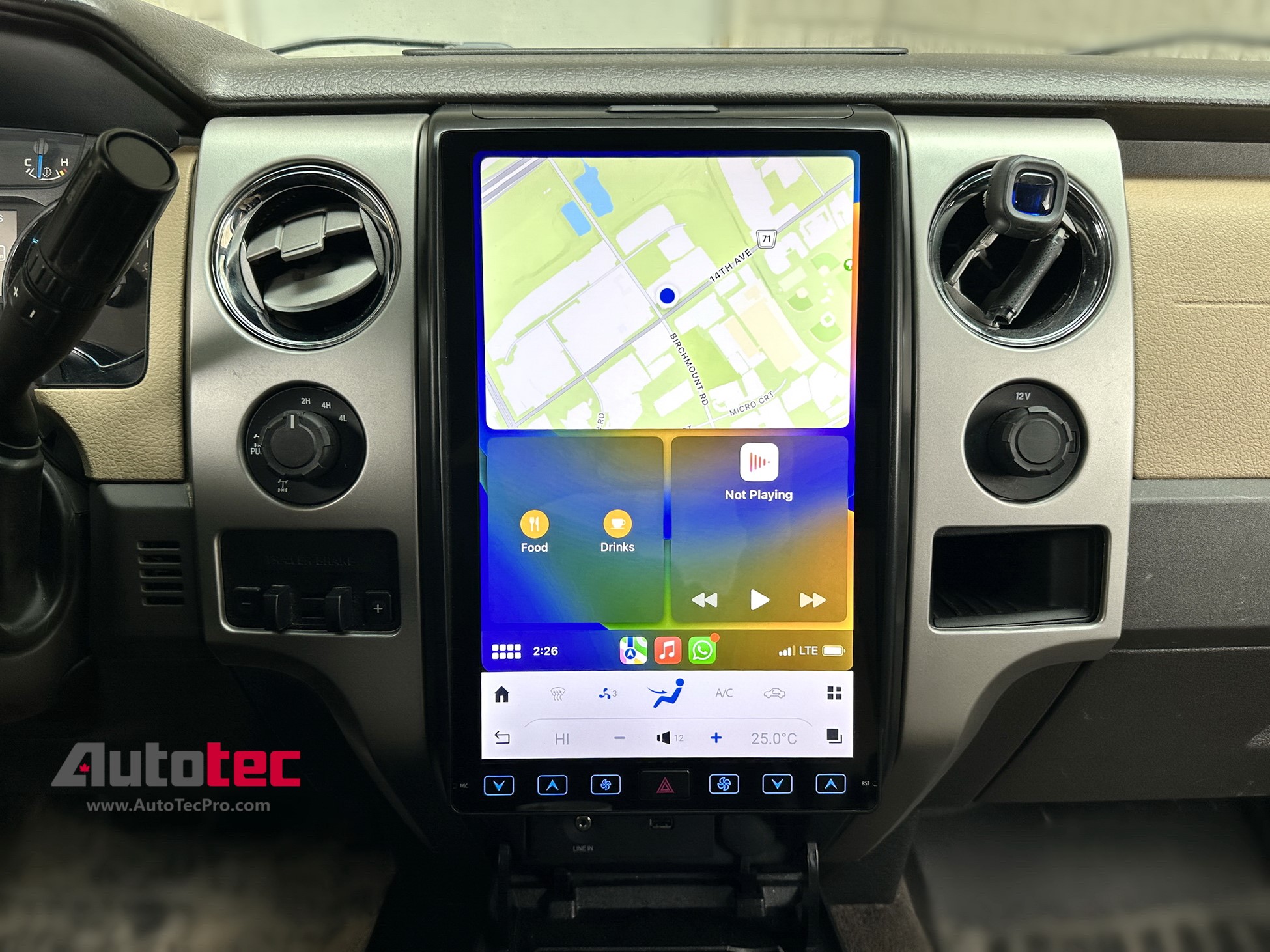 Ford F150 (2013 – 2014) 14.4″ IPS QHD 2K Touch-Screen Android Navigation System | Android 11 | GPS | BT | Wifi | CarPlay | SYNC | 4G LTE