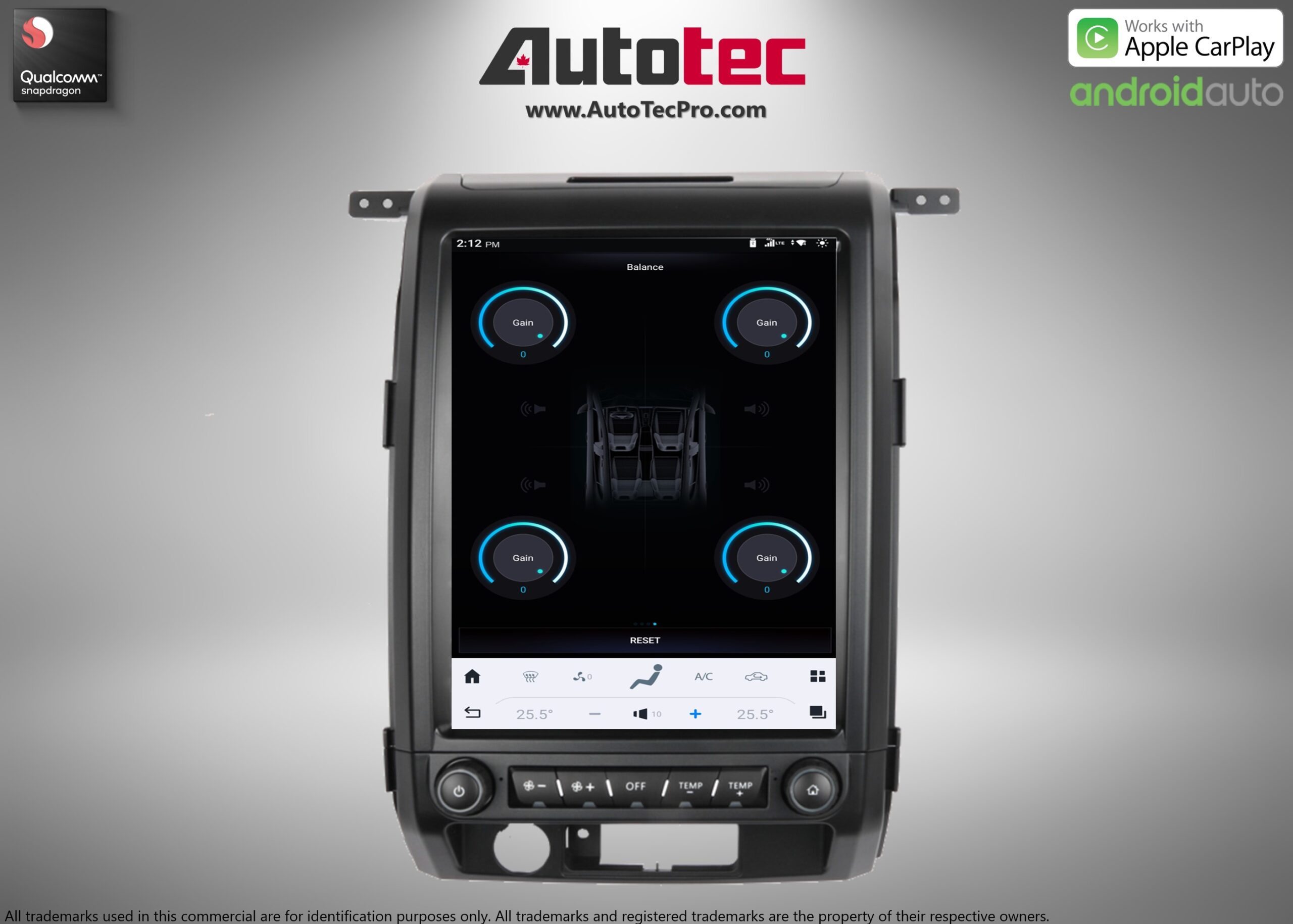 Ford F150 (2009 – 2014)  12.1″ IPS HD Touch-Screen Android Navigation System | Android 13 | GPS | BT | Wifi | CarPlay | Android Auto | 4G LTE