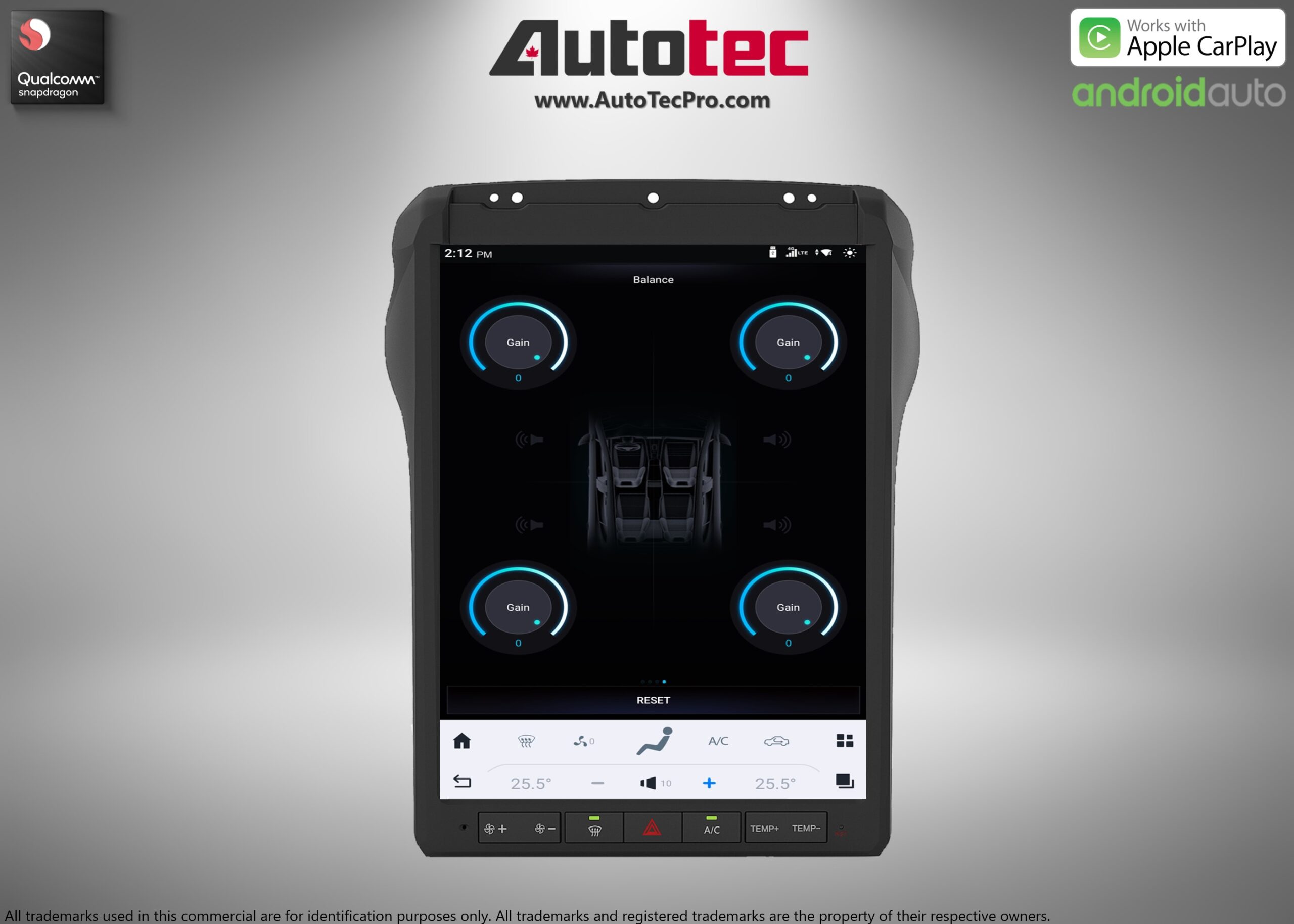 Ford F250 F350 F450 (2013 – 2016) 12.1″ IPS HD Touch-Screen Navigation & Infotainment System | Android 13 | GPS | BT | Wifi | 4G LTE | CarPlay | SYNC 2