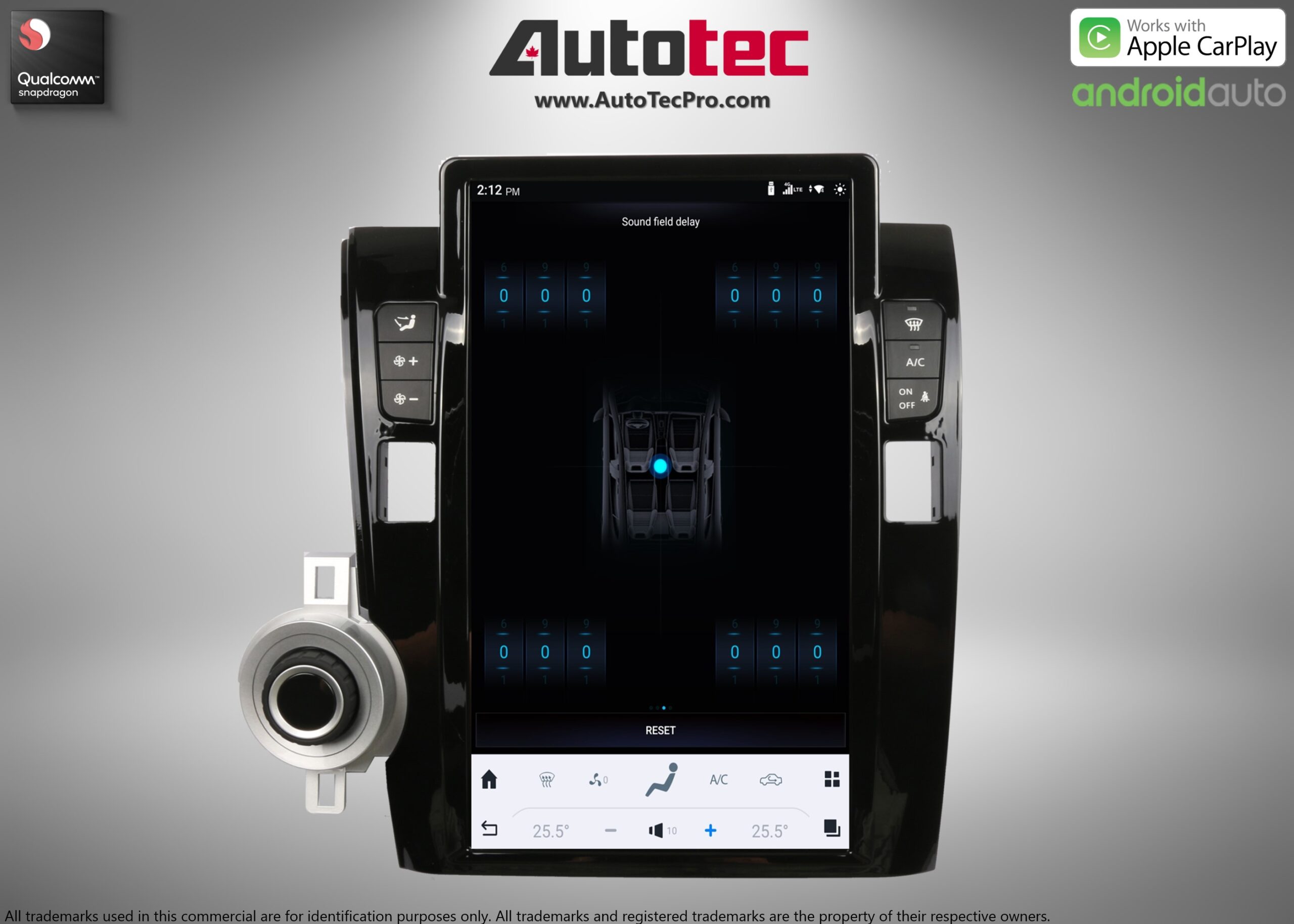 Toyota Tundra (2007 – 2013) 13.6″ HD Touch-Screen Navigation & Infotainment System | Android 13 | GPS | BT | WiFi | Camera | CarPlay