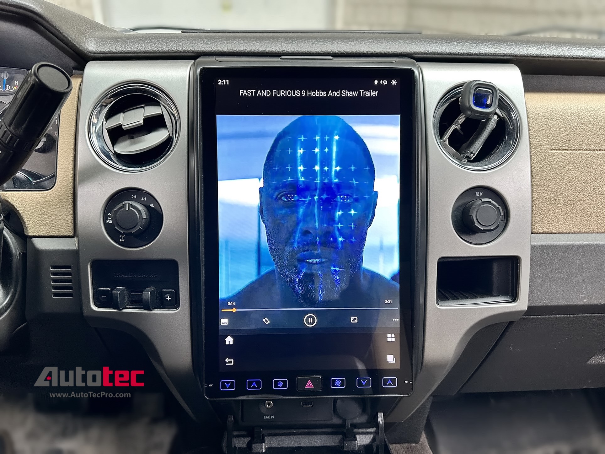 Ford F150 (2013 – 2014) 14.4″ IPS QHD 2K Touch-Screen Android Navigation System | Android 13 | GPS | BT | Wifi | CarPlay | SYNC | 4G LTE