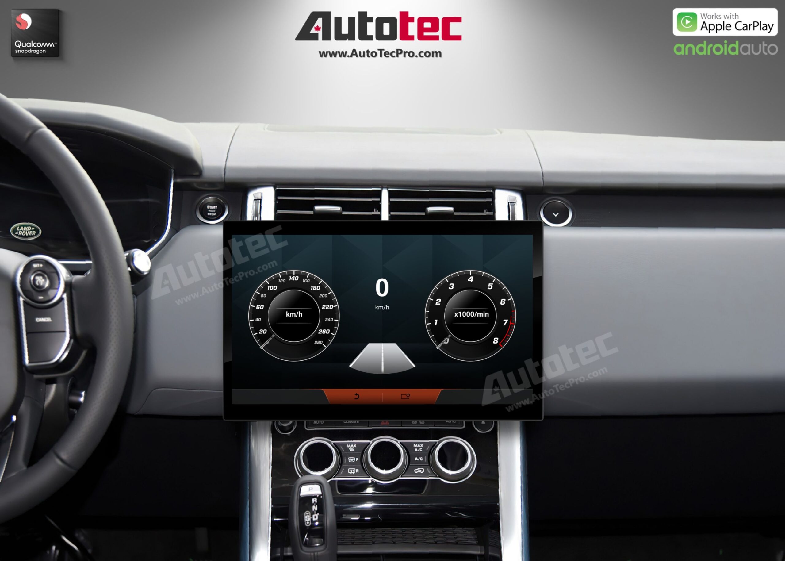 Land Rover Range Rover Vogue | Sport | Evoque (2013 – 2017) 13.3″ HD IPS Touch-Screen Navigation & Infotainment Systemid 13 | GPS | BT | Wifi | CarPlay | Bosch | Harman | 4G LTE