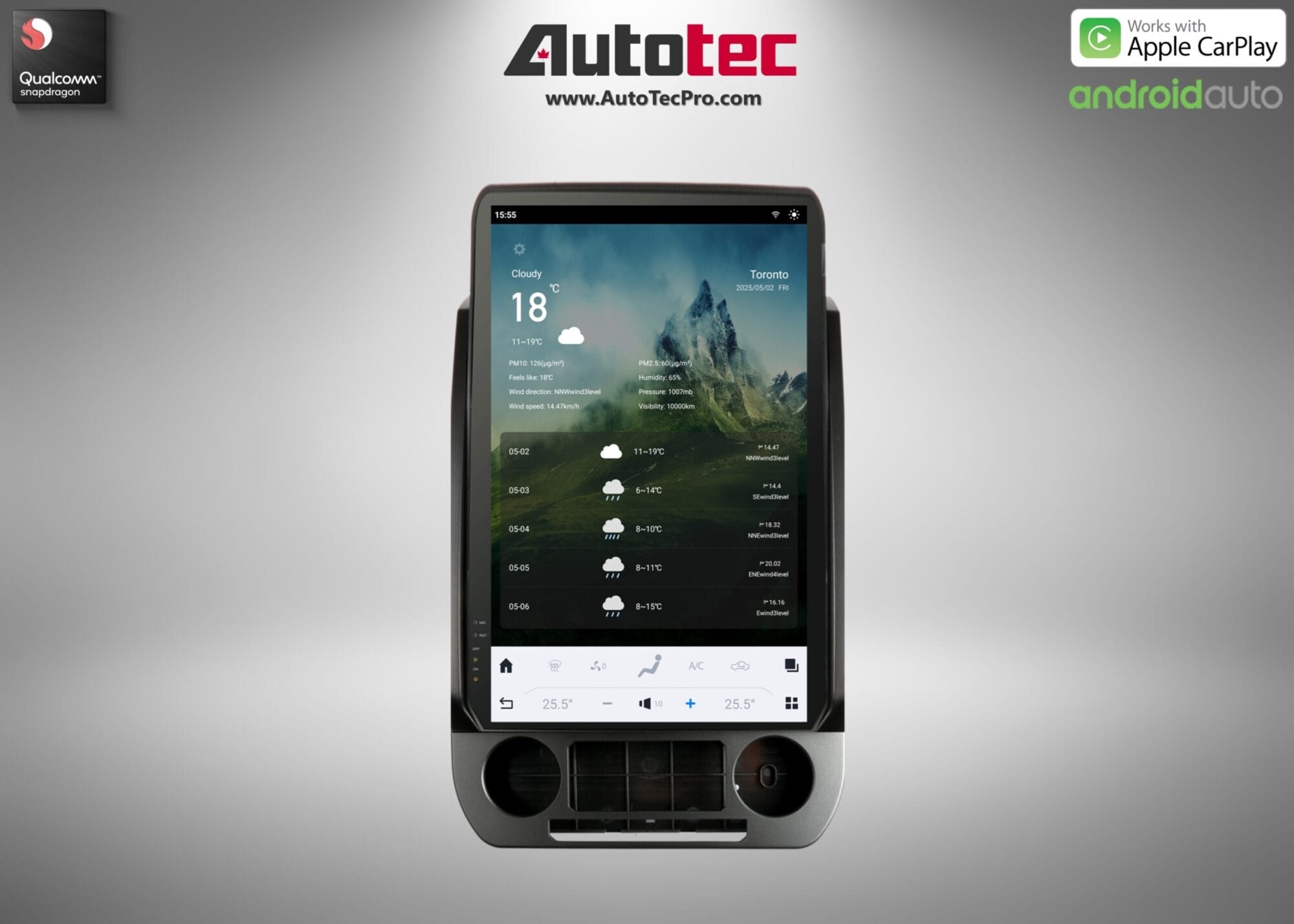 Ford F150 F250 F350 F450 (2015 – 2021) 17″ IPS HD Touch-Screen Navigation & Infotainment System | Android 13 | GPS | BT | Wifi | CarPlay | SYNC | 4G LTE