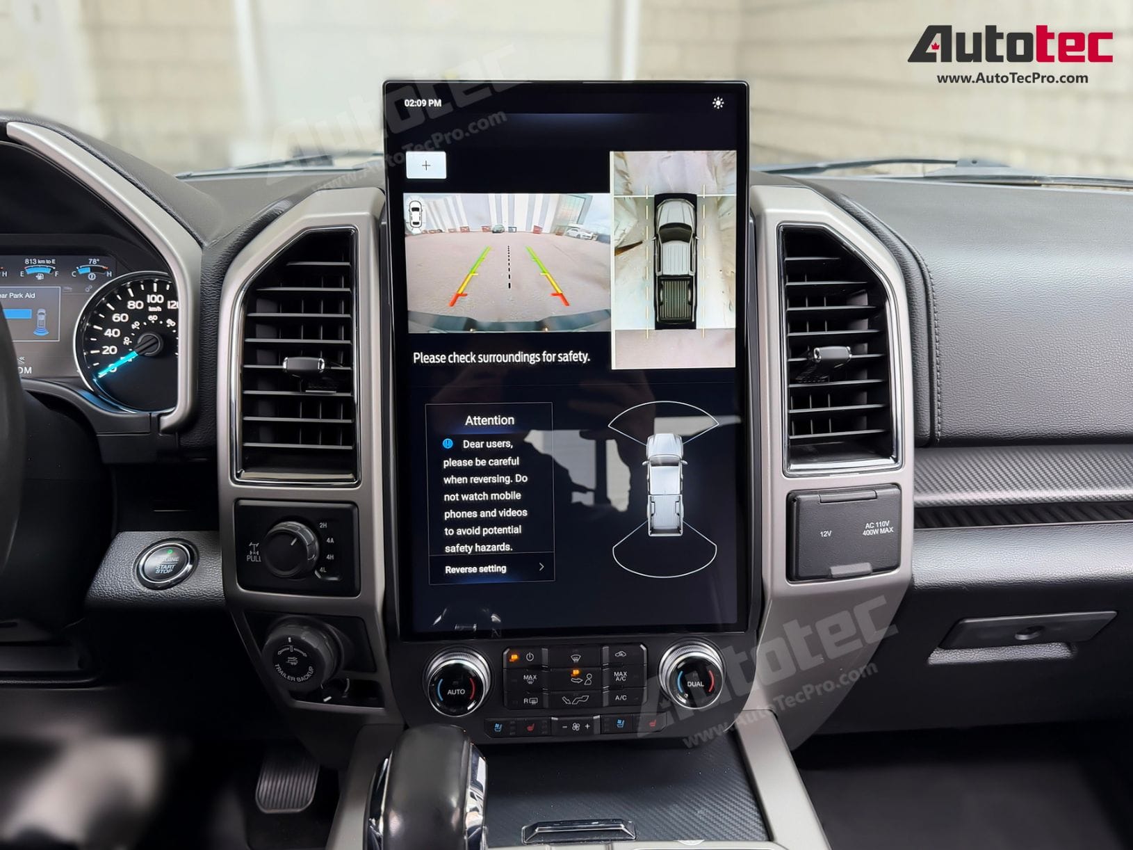 Ford F150 F250 F350 F450 (2015 – 2021) 17″ IPS HD Touch-Screen Navigation & Infotainment System | Android 13 | GPS | BT | Wifi | CarPlay | SYNC | 4G LTE