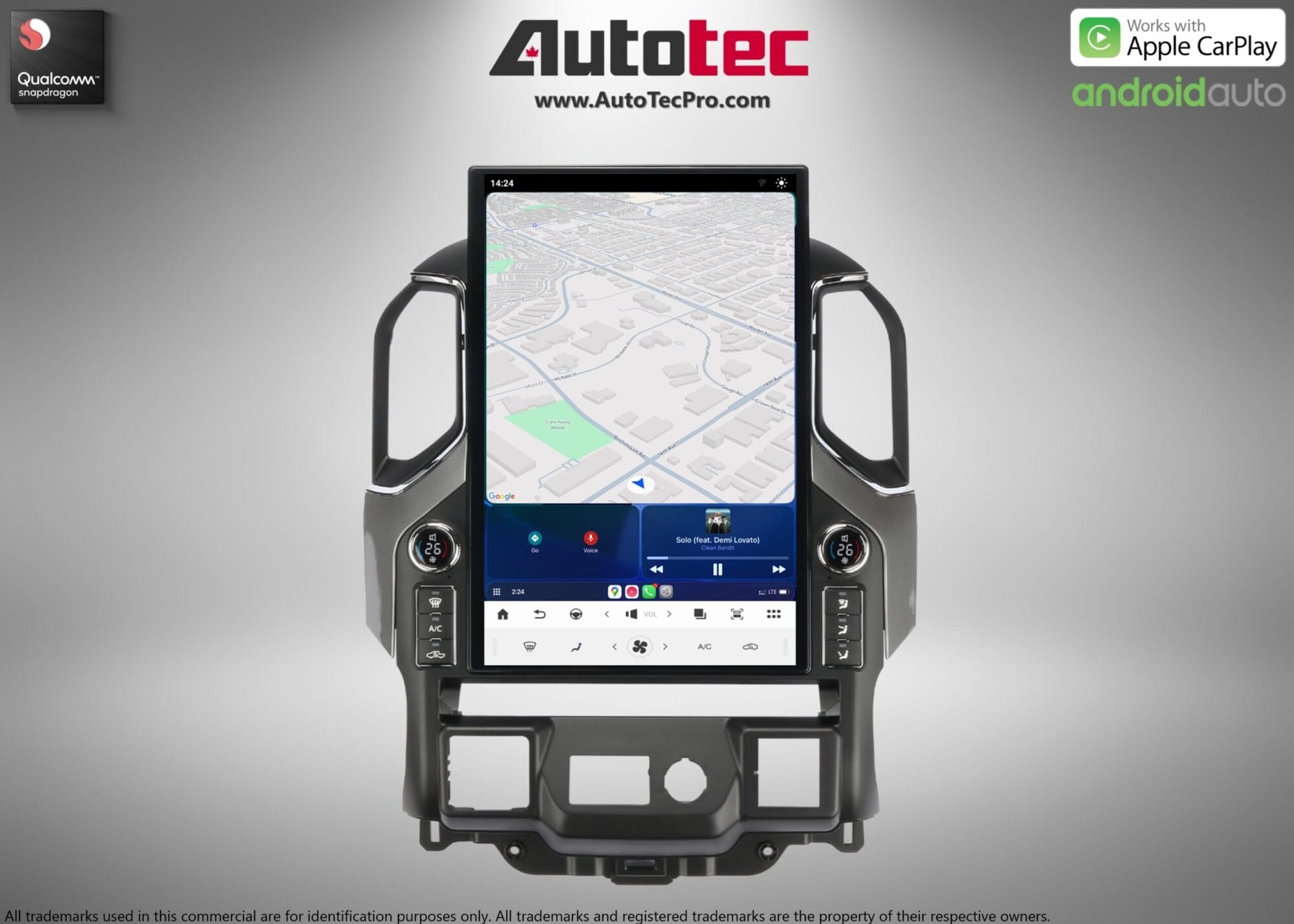 Chevrolet Silverado / GMC Sierra (2019 – 2026) 17.2″ IPS HD Touch-Screen Navigation & Infotainment System | Android 14 | GPS | BT | Wifi | CarPlay | Onstar | 4G LTE