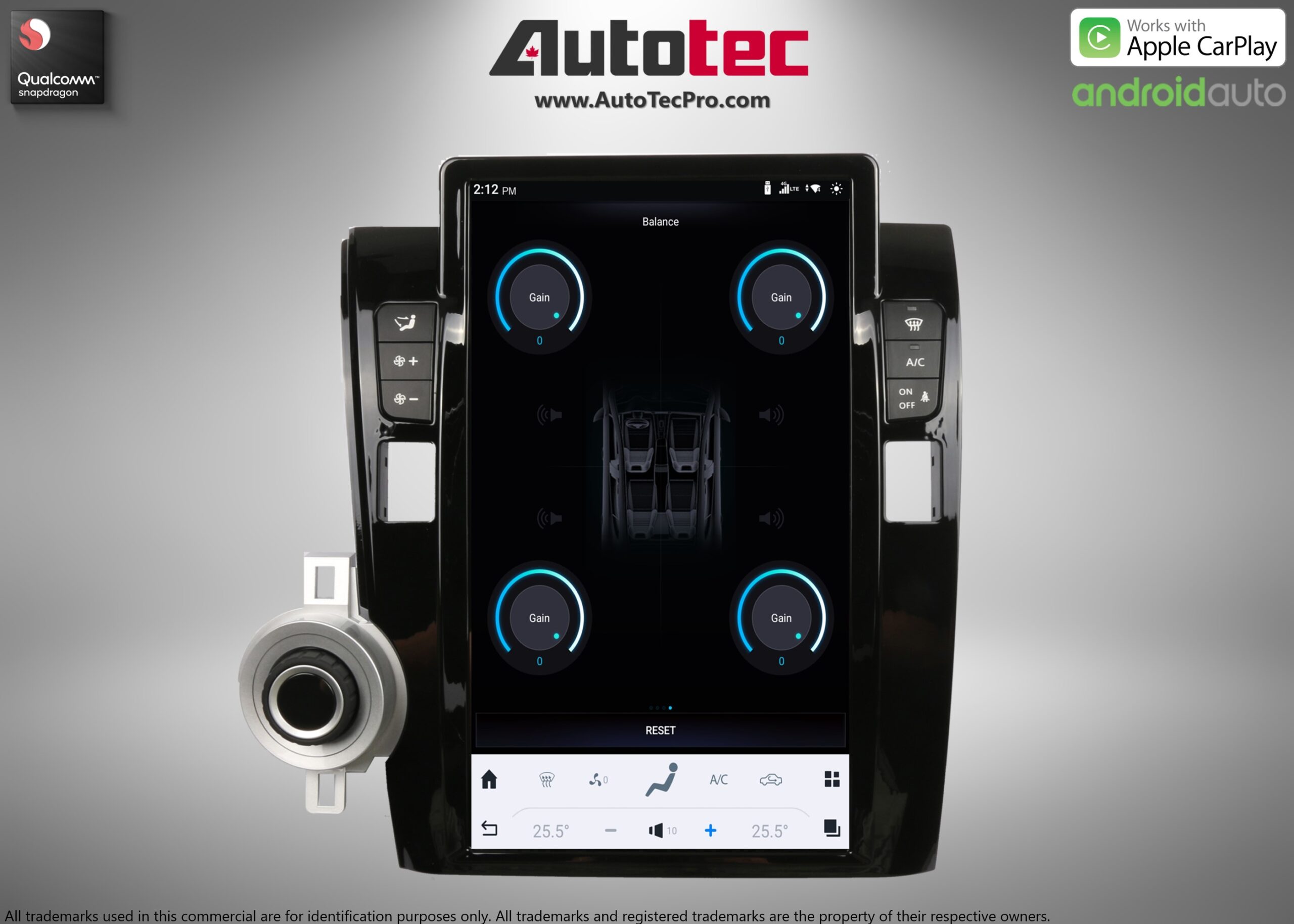 Toyota Tundra (2007 – 2013) 13.6″ HD Touch-Screen Navigation & Infotainment System | Android 13 | GPS | BT | WiFi | Camera | CarPlay