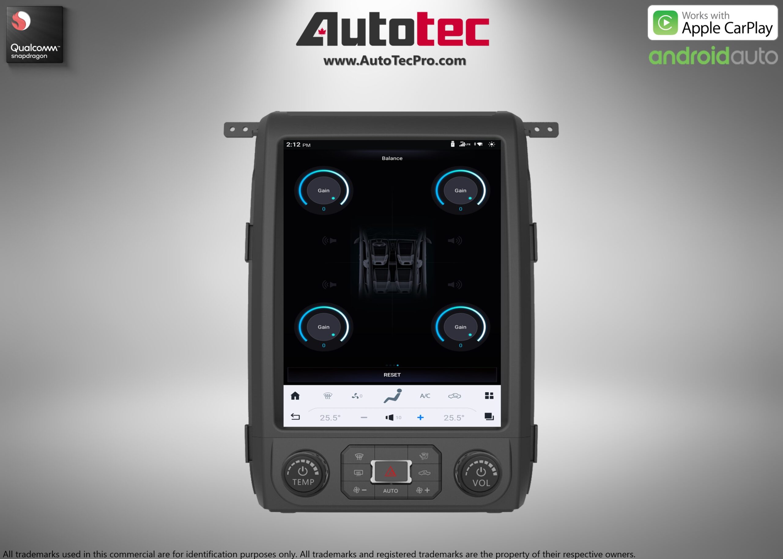 Ford F150 (2013 – 2014) 12.1″ IPS Touch-Screen Android Navigation System | Android 13 | GPS | BT | Wifi | CarPlay | SYNC | 4G LTE