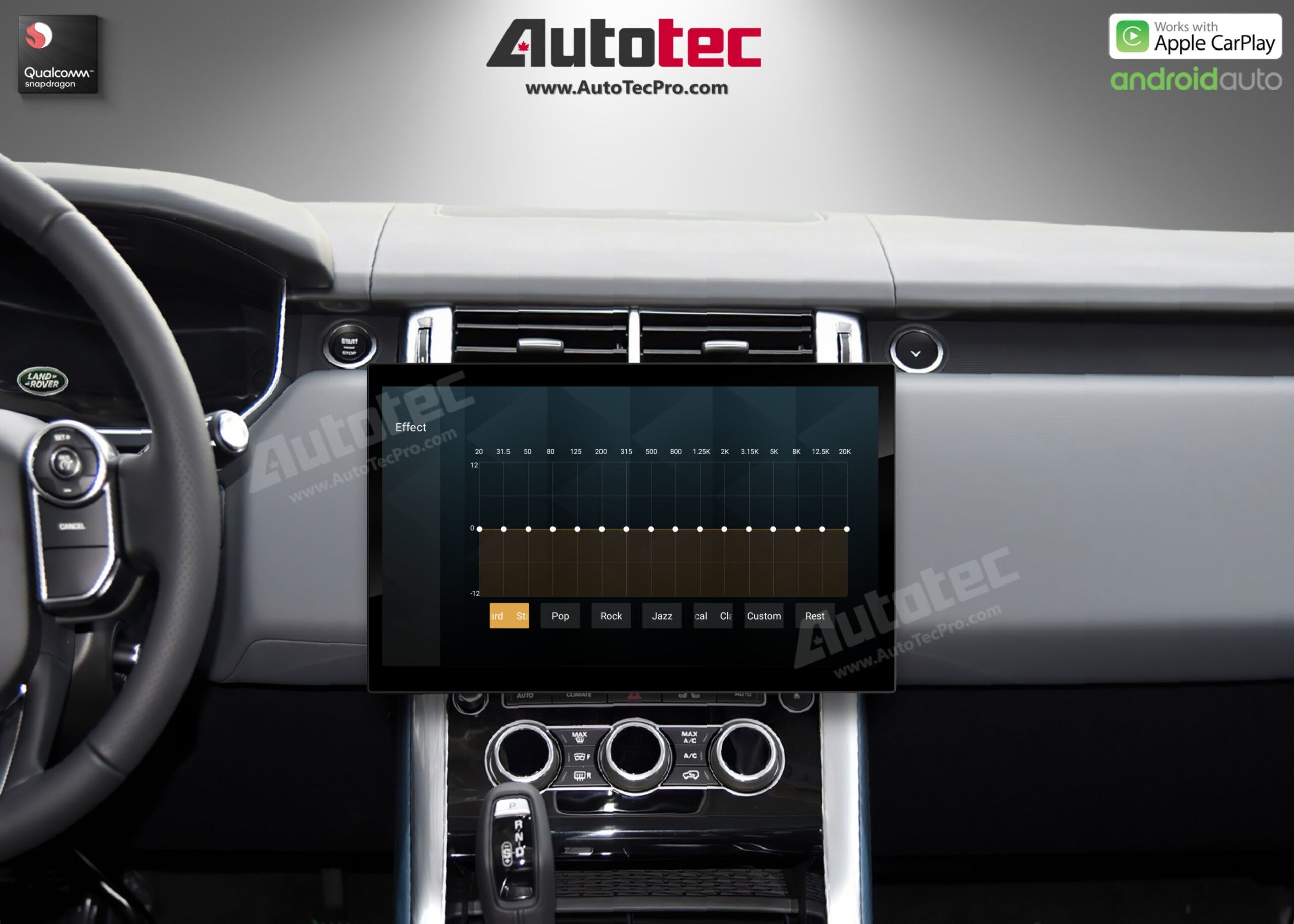 Land Rover Range Rover Vogue | Sport | Evoque (2013 – 2017) 13.3″ HD IPS Touch-Screen Navigation & Infotainment Systemid 13 | GPS | BT | Wifi | CarPlay | Bosch | Harman | 4G LTE