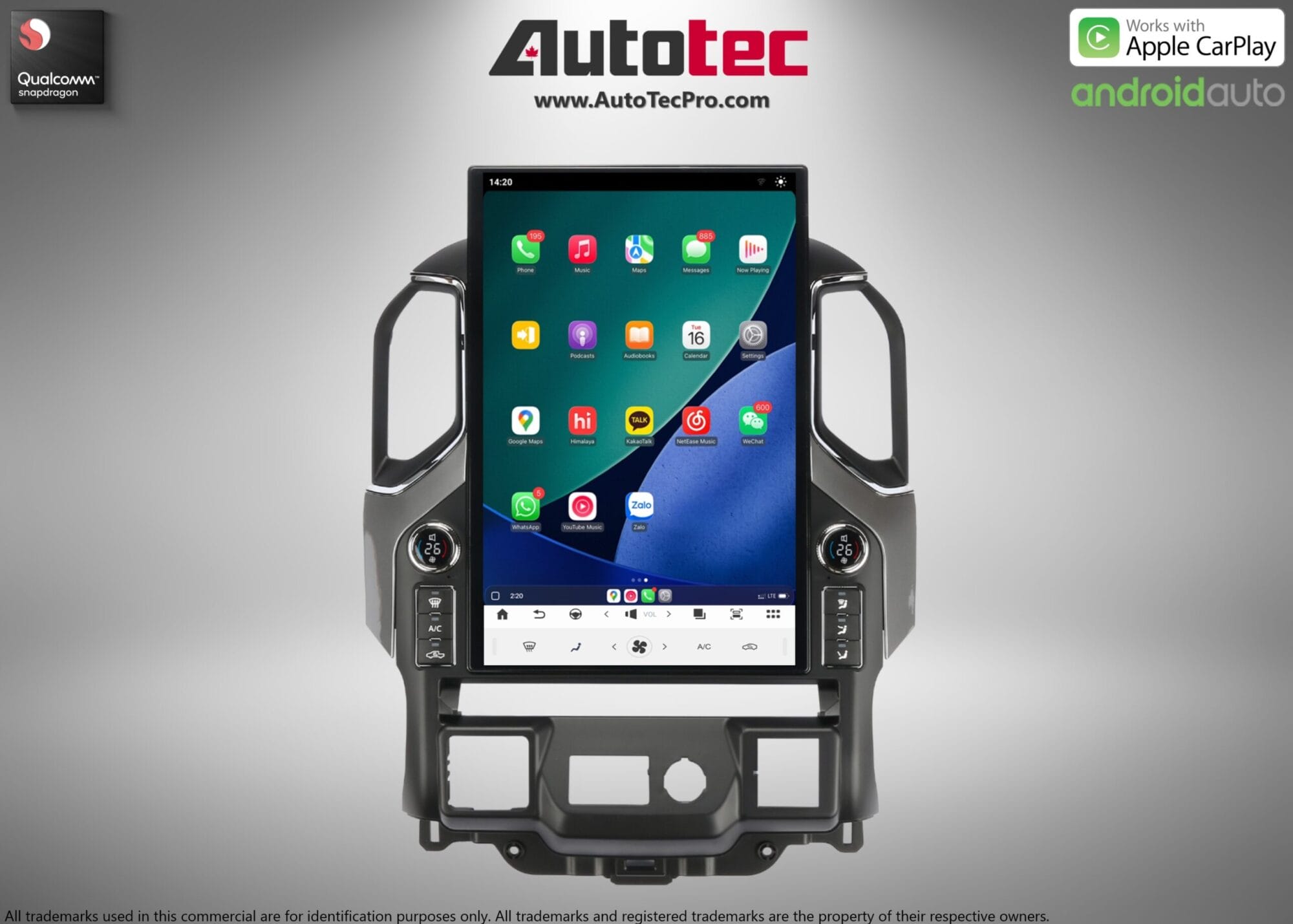 Chevrolet Silverado / GMC Sierra (2019 – 2026) 17.2″ IPS HD Touch-Screen Navigation & Infotainment System | Android 14 | GPS | BT | Wifi | CarPlay | Onstar | 4G LTE