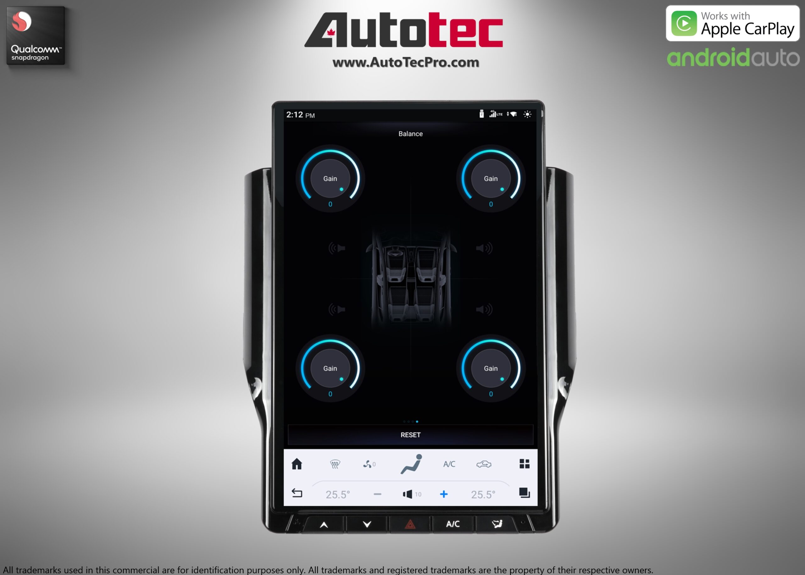 Dodge RAM (2019 – 2024) 14.4″ IPS QHD 2K Touch-Screen Android Navigation System | Android 13 | GPS | BT | Wifi | CarPlay | Android Auto | 4G LTE