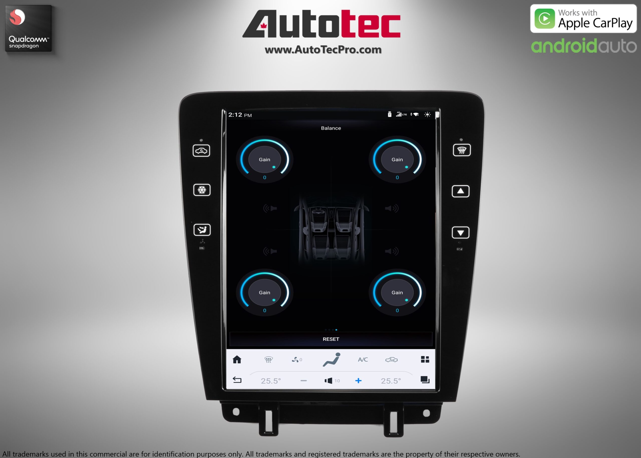 Ford Mustang (2010 – 2014)  12.1″ HD Touch-Screen Navigation & Infotainment System | Android 13 | GPS | BT | WiFi | Camera | CarPlay