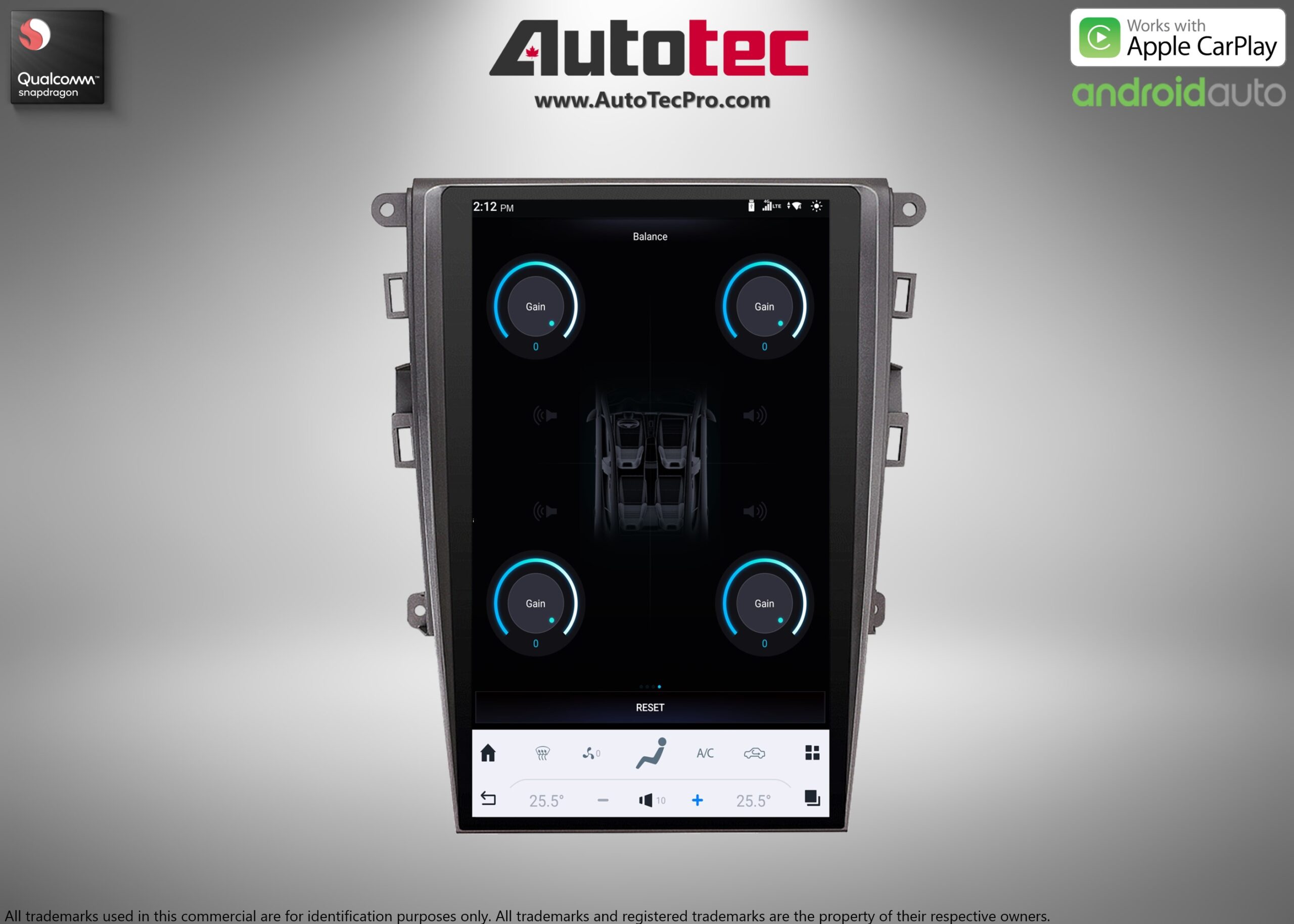 Ford Fusion (2013 – 2020) 13.6″ IPS HD Touch-Screen Android Navigation System | Android 13 | GPS | BT | Wifi | CarPlay | SYNC | 4G LTE