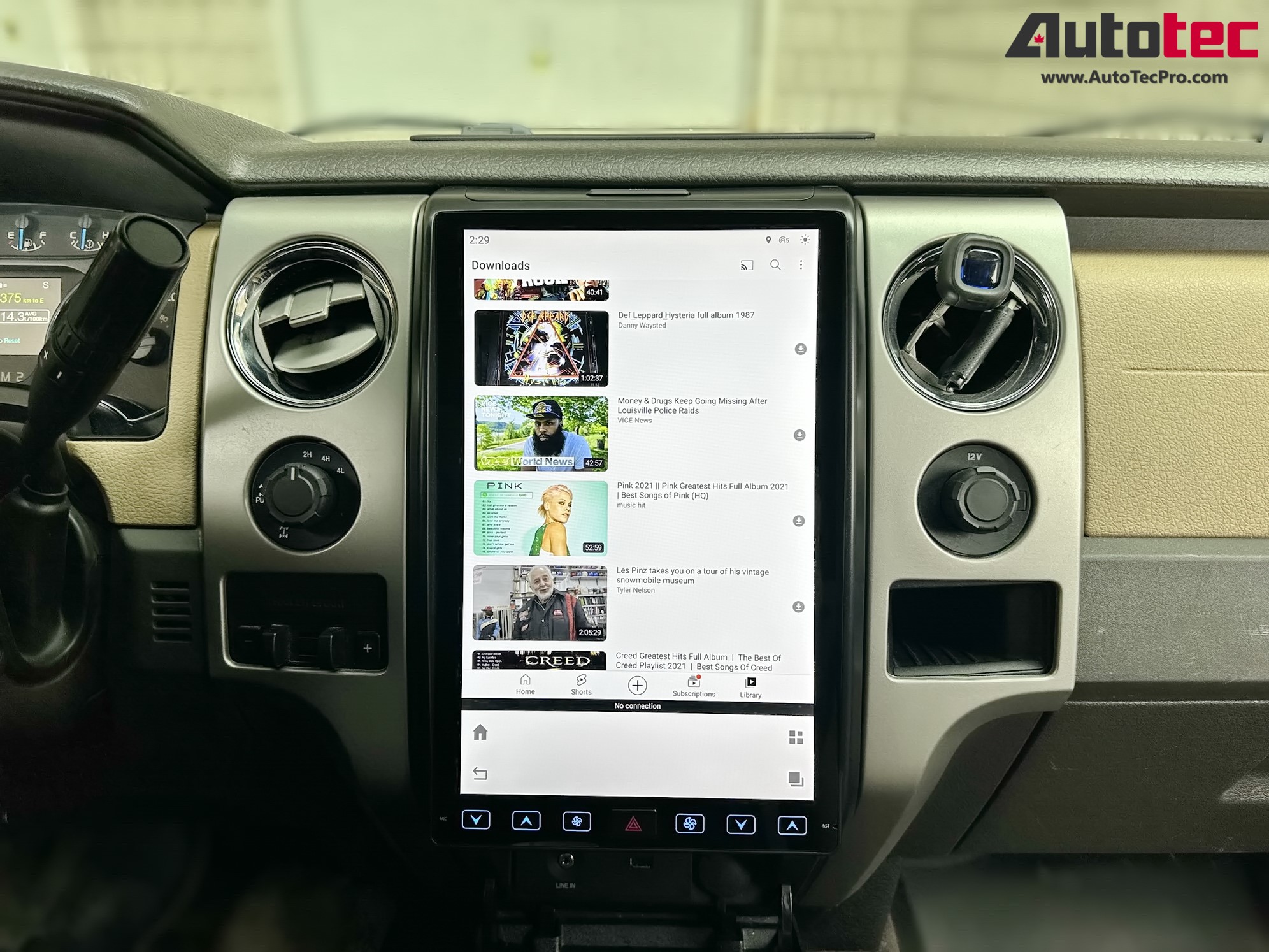 Ford F150 (2013 – 2014) 14.4″ IPS QHD 2K Touch-Screen Android Navigation System | Android 13 | GPS | BT | Wifi | CarPlay | SYNC | 4G LTE