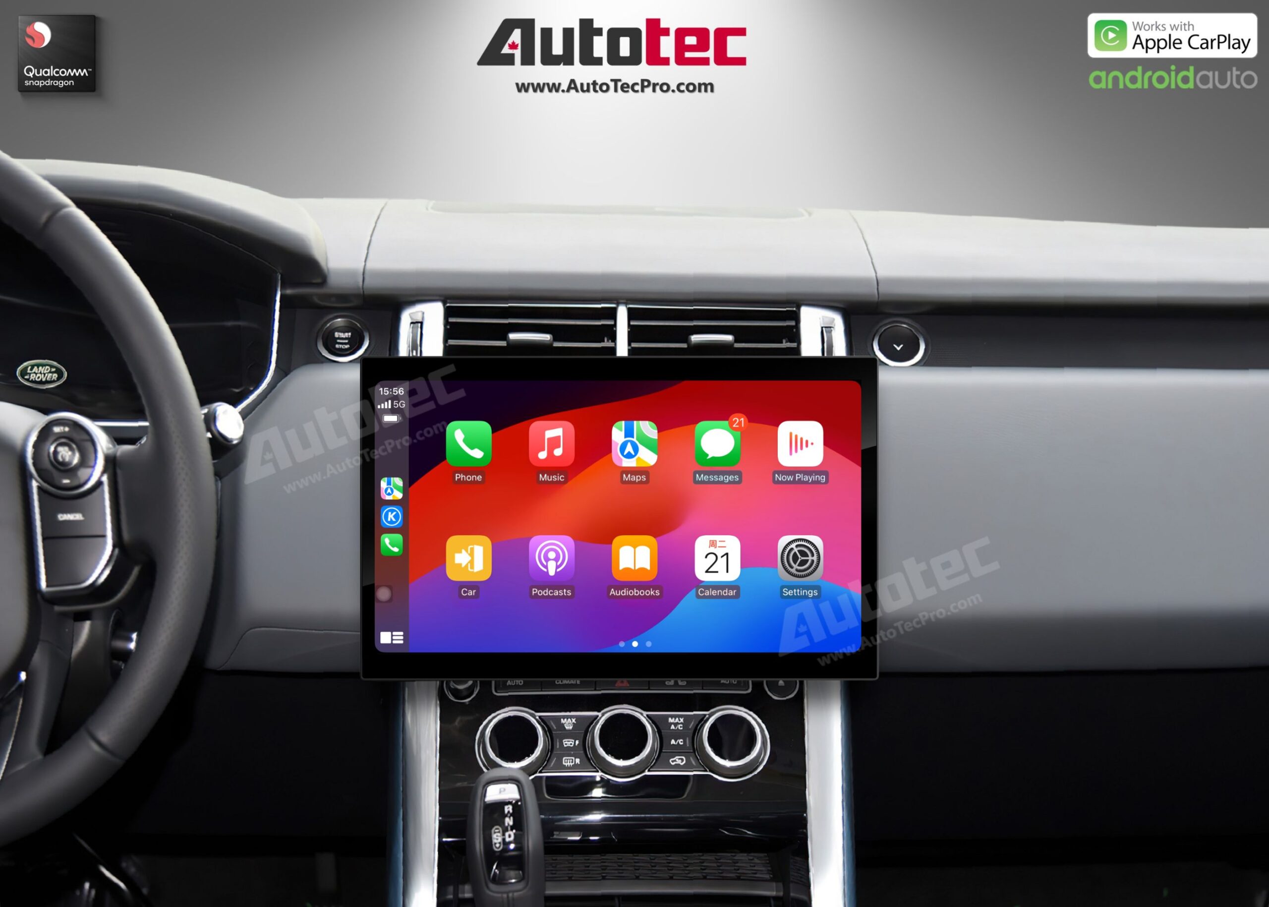 Land Rover Range Rover Vogue | Sport | Evoque (2013 – 2017) 13.3″ HD IPS Touch-Screen Navigation & Infotainment Systemid 13 | GPS | BT | Wifi | CarPlay | Bosch | Harman | 4G LTE