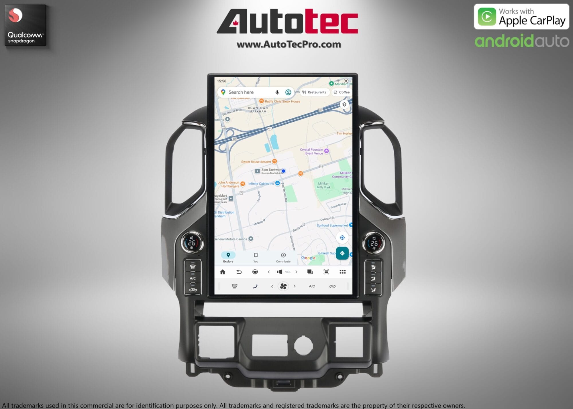 Chevrolet Silverado / GMC Sierra (2019 – 2026) 17.2″ IPS HD Touch-Screen Navigation & Infotainment System | Android 14 | GPS | BT | Wifi | CarPlay | Onstar | 4G LTE