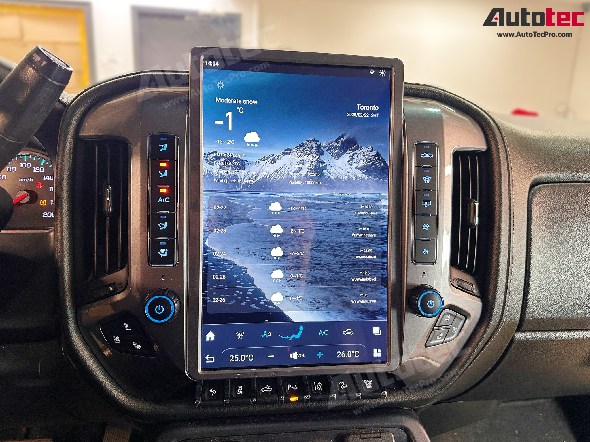 Chevrolet Silverado / GMC Sierra (2014 – 2019) 15.6″ IPS QHD 2K Touch-Screen Navigation & Infotainment System | Android 13 | GPS | BT | Wifi | CarPlay | Onstar | DSP | 4G LTE