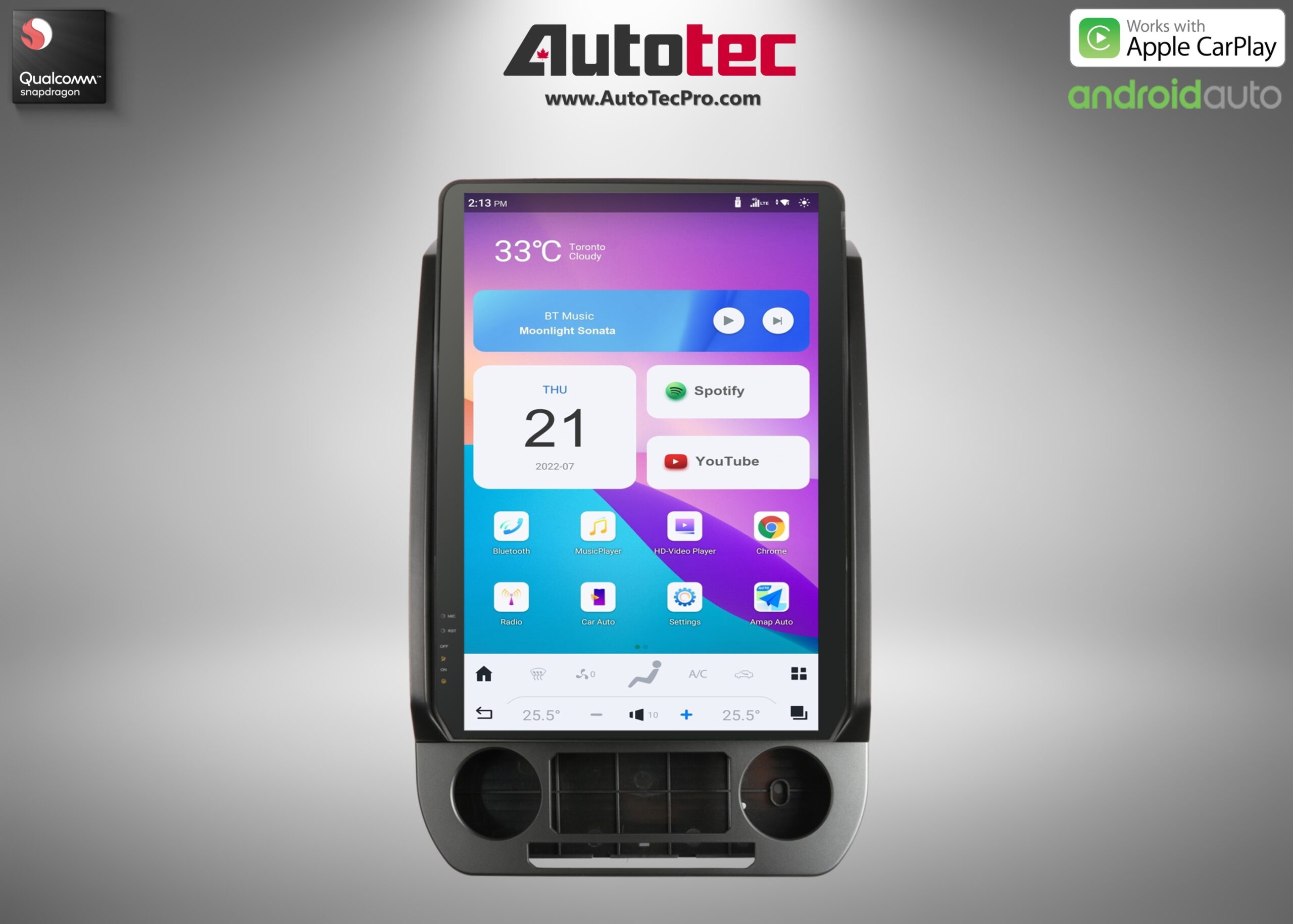 Ford Expedition (2018 – 2021) 14.4″ IPS QHD 2K Touch-Screen Navigation & Infotainment System | Android 13 | GPS | BT | Wifi | CarPlay | SYNC | 4G LTE