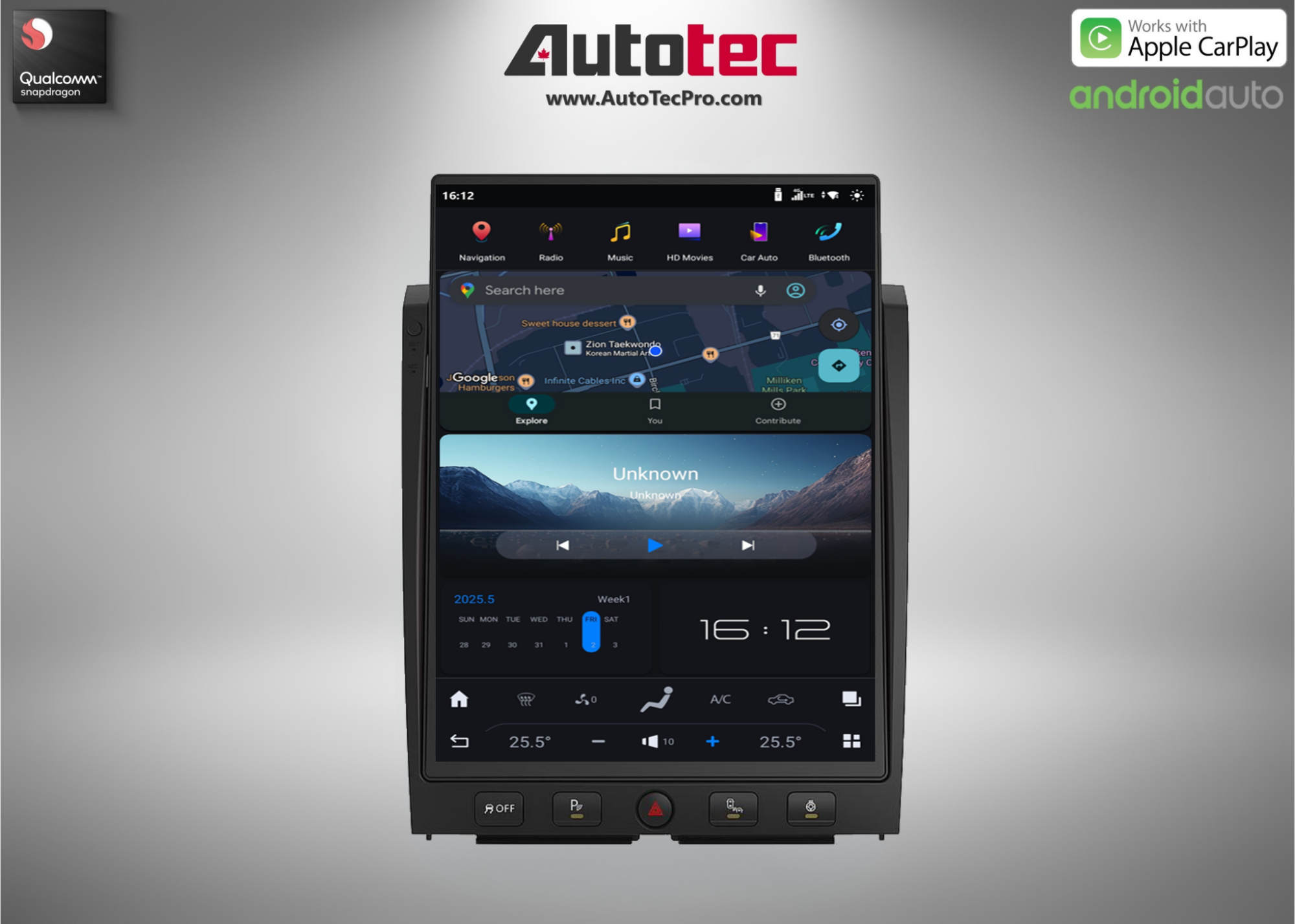 Nissan Titan (2016 – 2019) 15.6″ HD IPS Touch-Screen Navigation & Infotainment System | Android 13 | GPS | BT | Wifi | CarPlay | DSP | 4G LTE