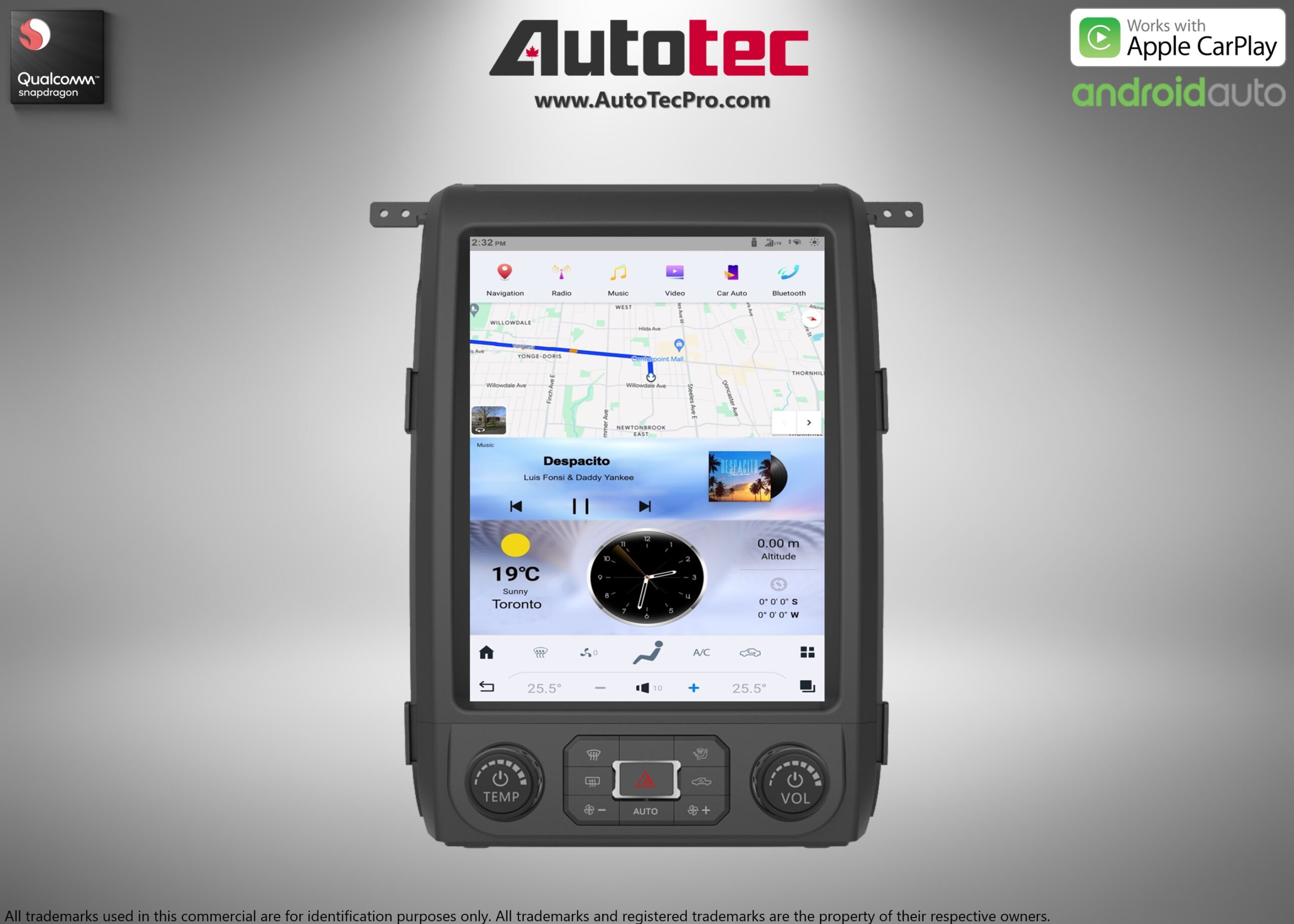 Ford F150 (2013 – 2014) 12.1″ IPS Touch-Screen Android Navigation System | Android 13 | GPS | BT | Wifi | CarPlay | SYNC | 4G LTE