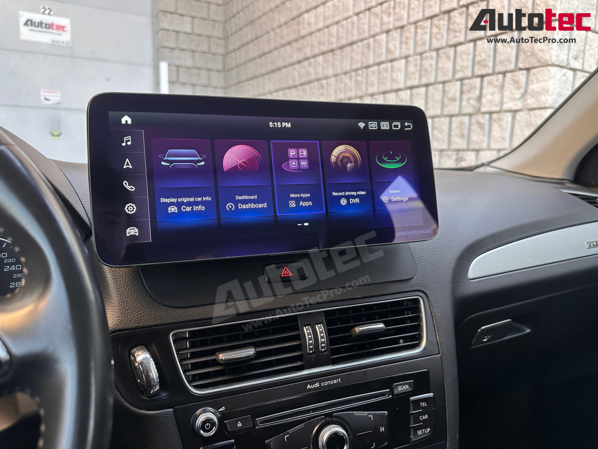 AUDI Q5 / SQ5 (2008 – 2018) OEM FIT 10.25″ / 12.3″ HD IPS Touch-Screen Android Navigation & Infotainment System | Android 14 | GPS | BT | Wifi | 4G LTE | CarPlay | Android Auto | Camera | MMI-3G | MMI-3G+