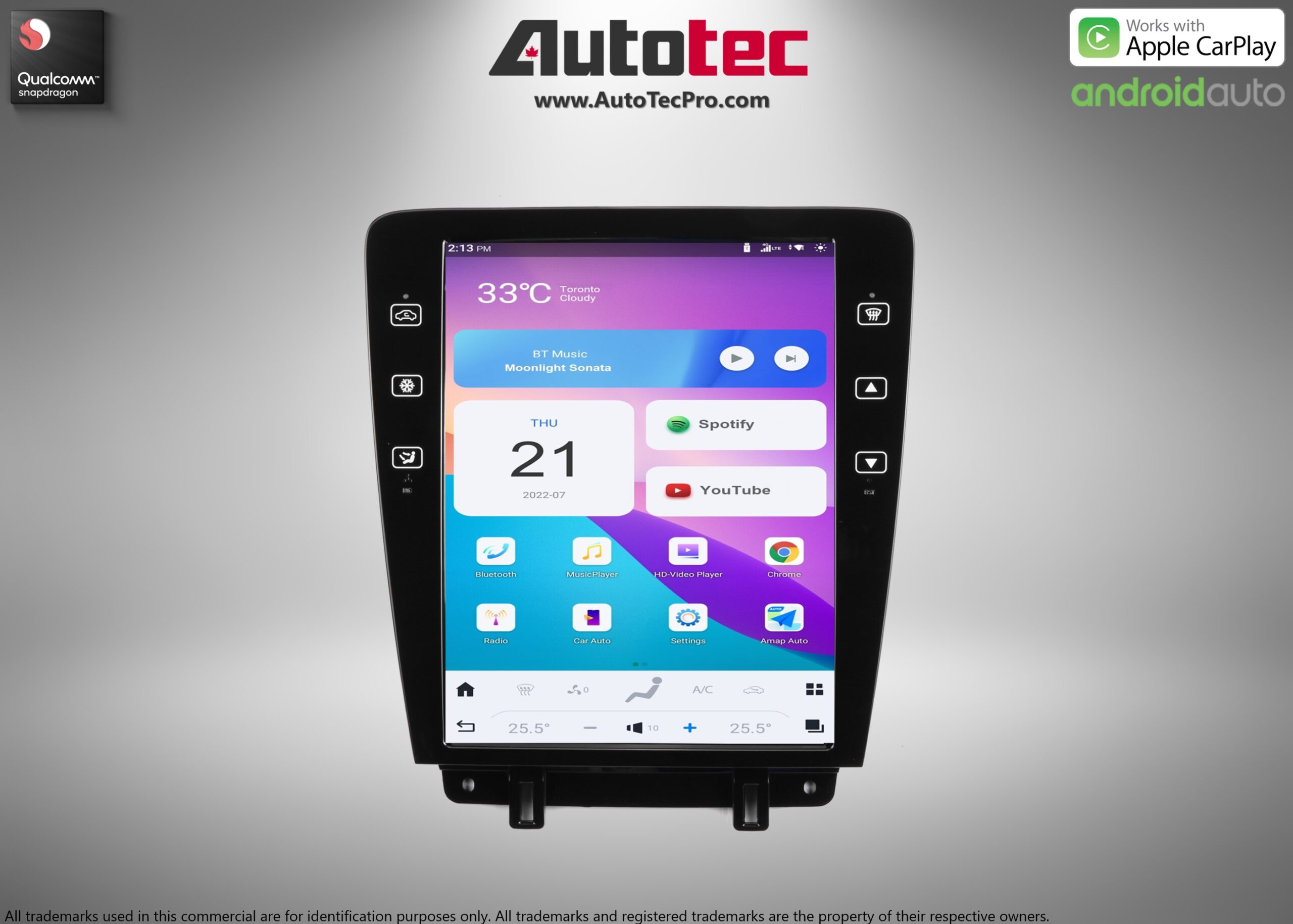 Ford Mustang (2010 – 2014)  12.1″ HD Touch-Screen Navigation & Infotainment System | Android 13 | GPS | BT | WiFi | Camera | CarPlay