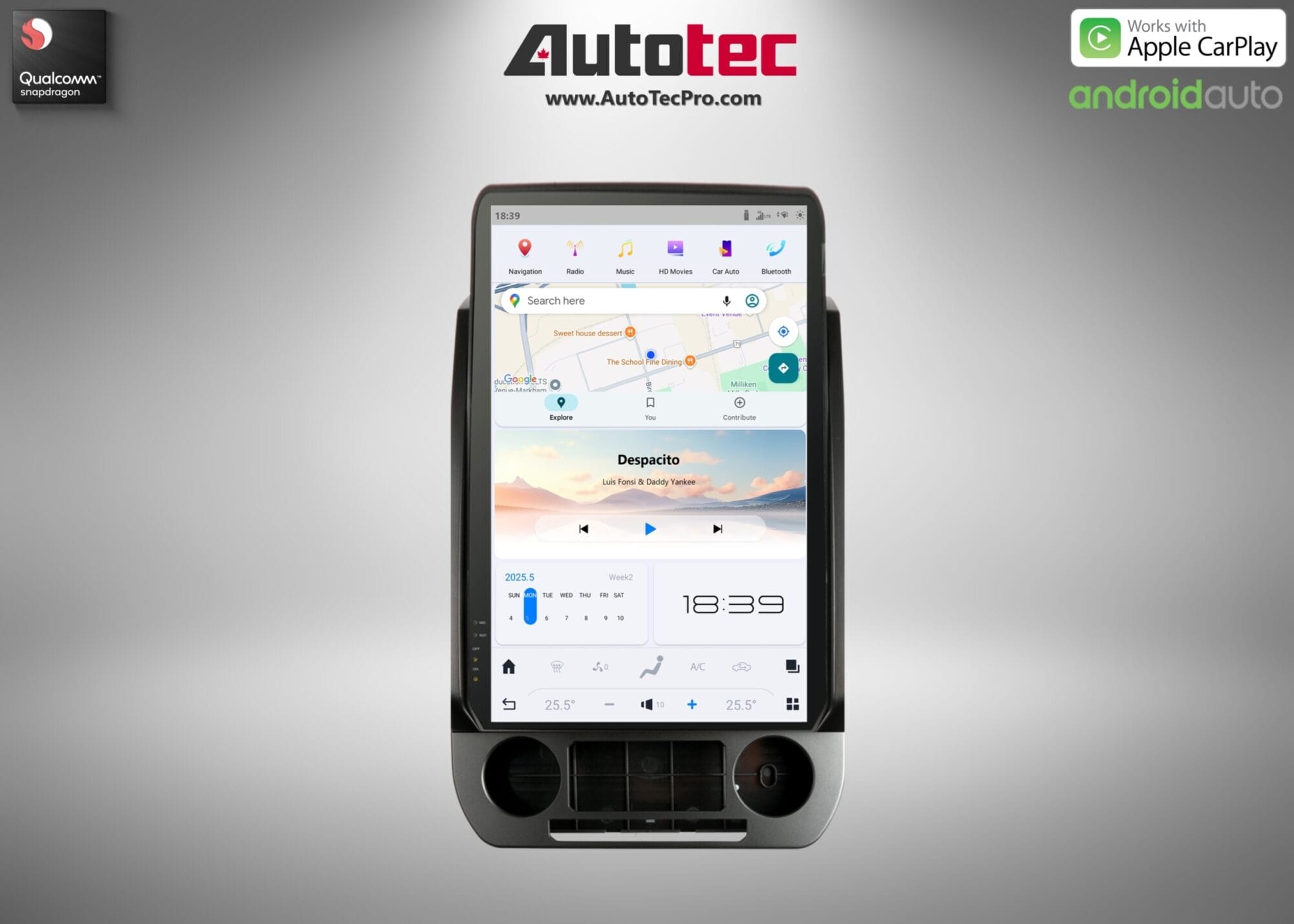 Ford F150 F250 F350 F450 (2015 – 2021) 17″ IPS HD Touch-Screen Navigation & Infotainment System | Android 13 | GPS | BT | Wifi | CarPlay | SYNC | 4G LTE