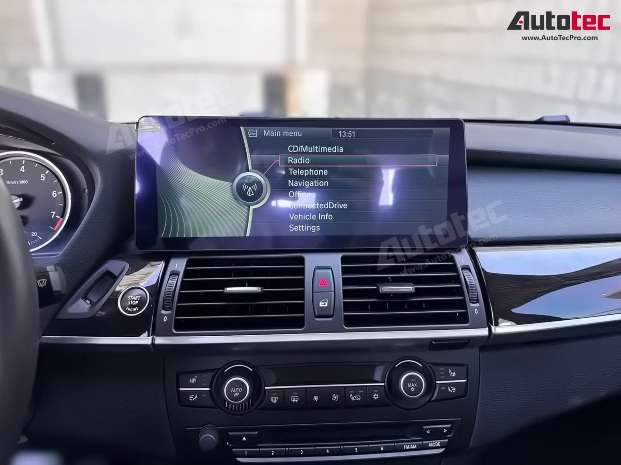 BMW X5/X6 (2007 – 2014) E70 E71 OEM FIT 10.25″ / 12.3″ HD Touch-Screen Android Navigation System | Android 14 | GPS | BT | Wifi | Camera | CarPlay