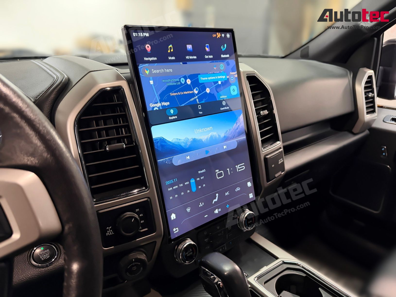 Ford F150 F250 F350 F450 (2015 – 2021) 17″ IPS HD Touch-Screen Navigation & Infotainment System | Android 13 | GPS | BT | Wifi | CarPlay | SYNC | 4G LTE