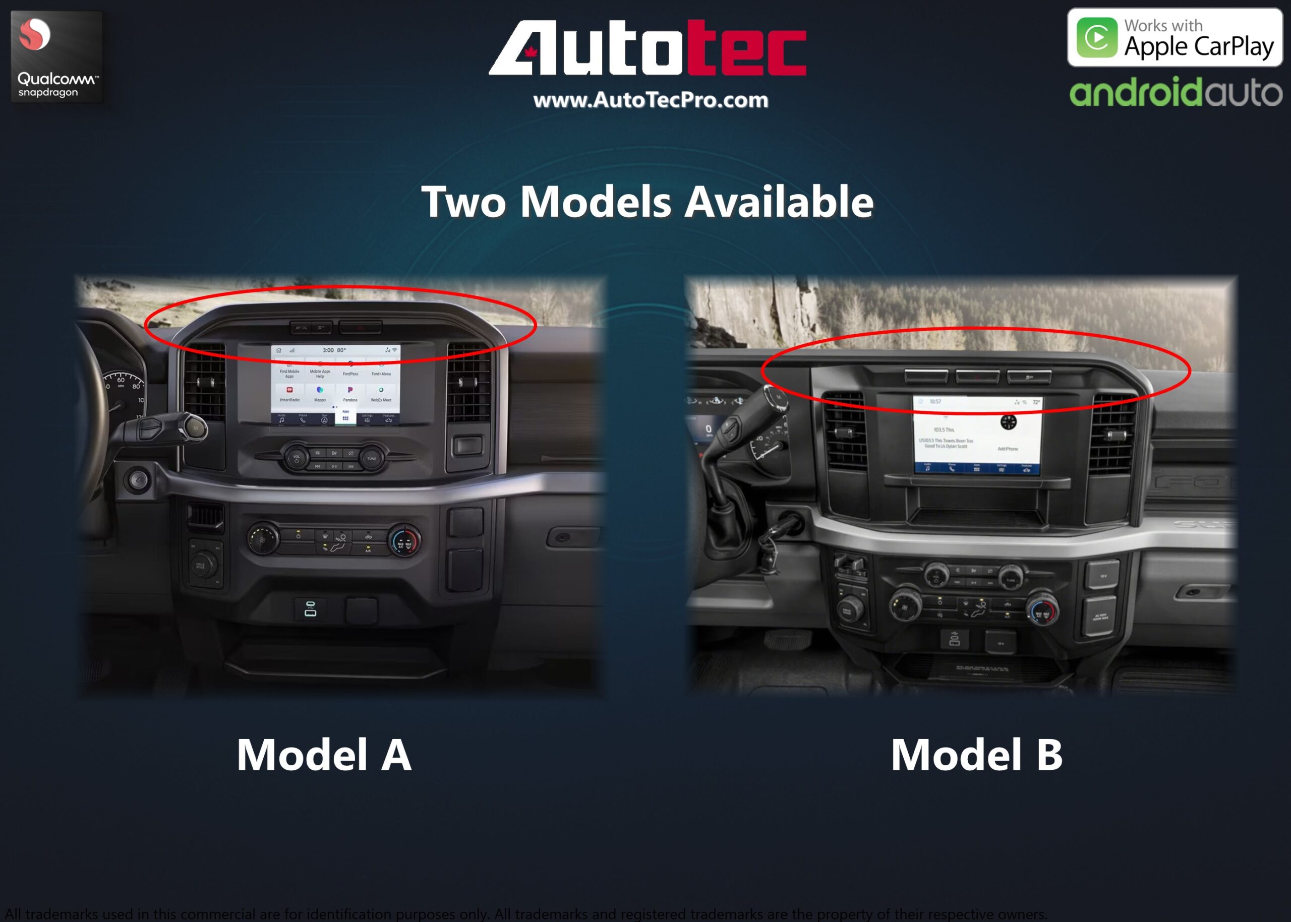 Ford F150 F250 F350 F450 F650 (2021 – 2026) 13.2″ IPS 2K QHD Touch-Screen Navigation & Infotainment System | Android 13 | GPS | BT | Wifi | CarPlay | SYNC 4 | 4G LTE