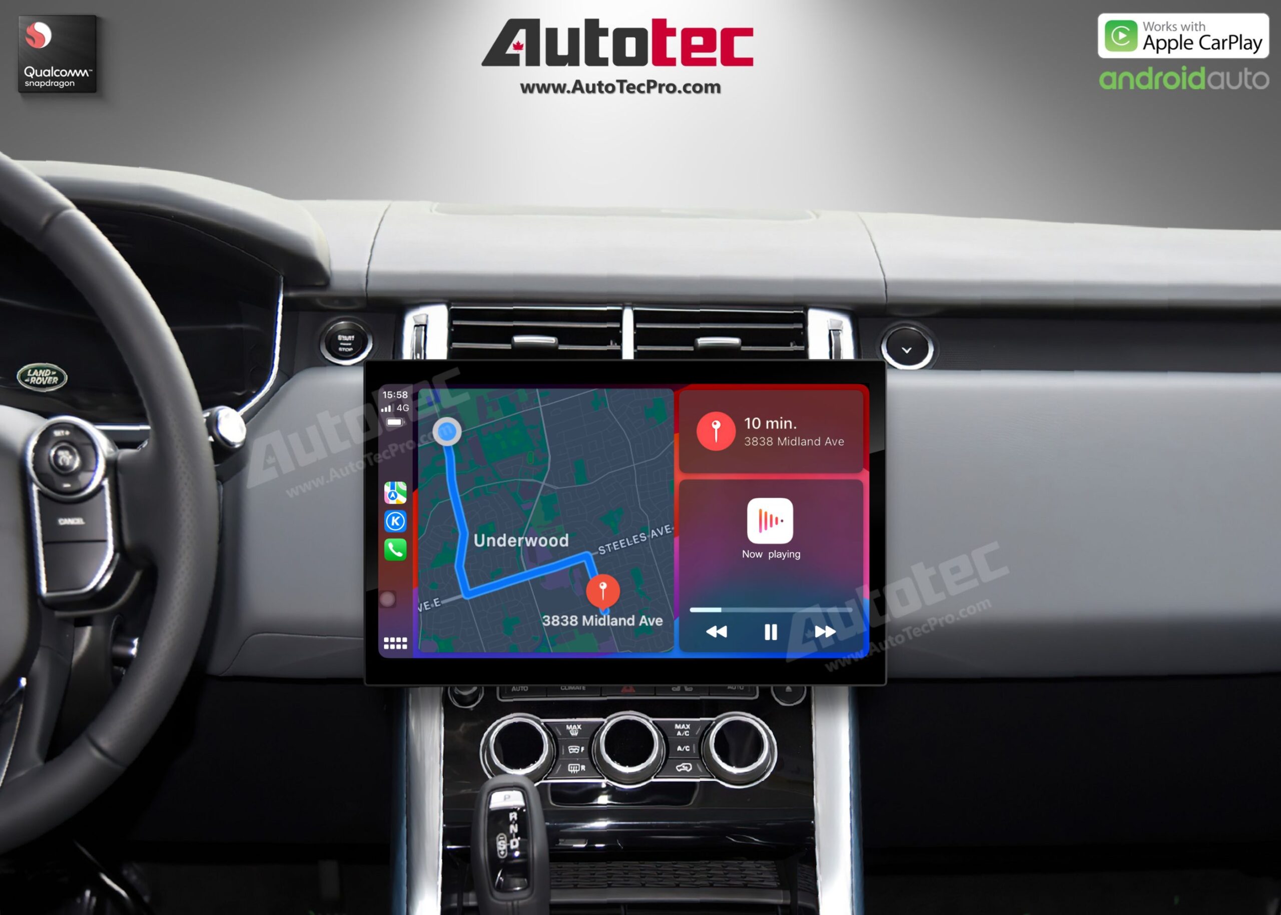 Land Rover Range Rover Vogue | Sport | Evoque (2013 – 2017) 13.3″ HD IPS Touch-Screen Navigation & Infotainment Systemid 13 | GPS | BT | Wifi | CarPlay | Bosch | Harman | 4G LTE