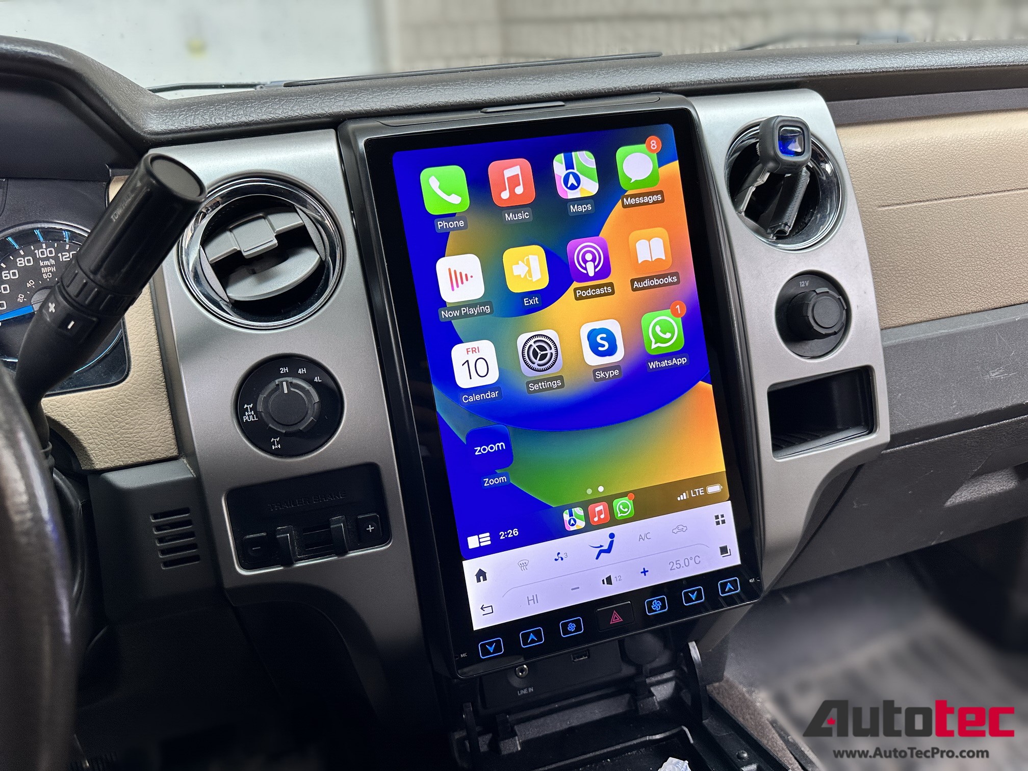 Ford F150 (2013 – 2014) 14.4″ IPS QHD 2K Touch-Screen Android Navigation System | Android 13 | GPS | BT | Wifi | CarPlay | SYNC | 4G LTE