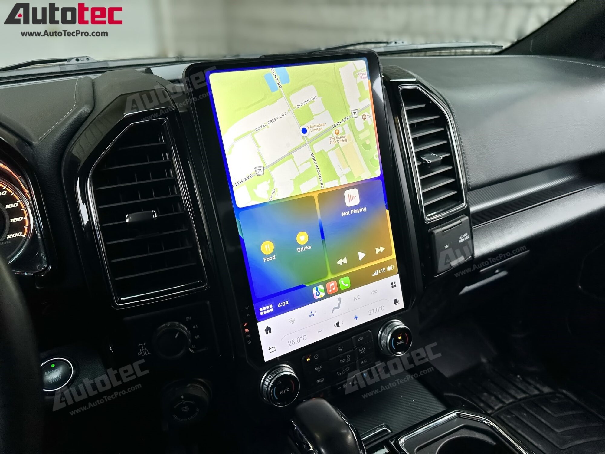 Ford F150 (2015 – 2021) 14.4″ IPS QHD 2K Touch-Screen Navigation & Infotainment System | Android 13 | GPS | BT | Wifi | CarPlay | SYNC | 4G LTE