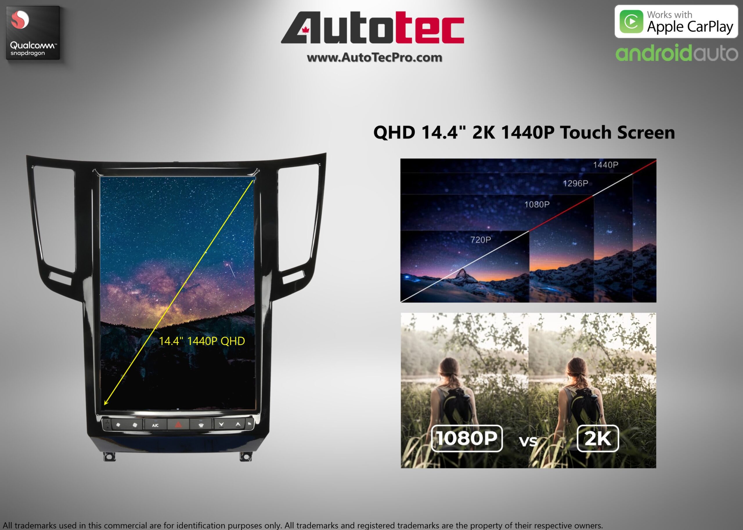 Infiniti FX25, FX35, FX37, FX45, FX50, QX70 14.4” HD IPS Touch-Screen Navigation & Infotainment System | Android 13 | GPS | BT | WiFi | Camera | CarPlay